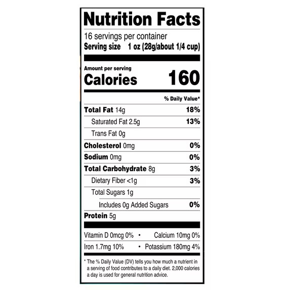 Great Value Deluxe Whole Cashews, Unsalted, 16 oz pack of 2
