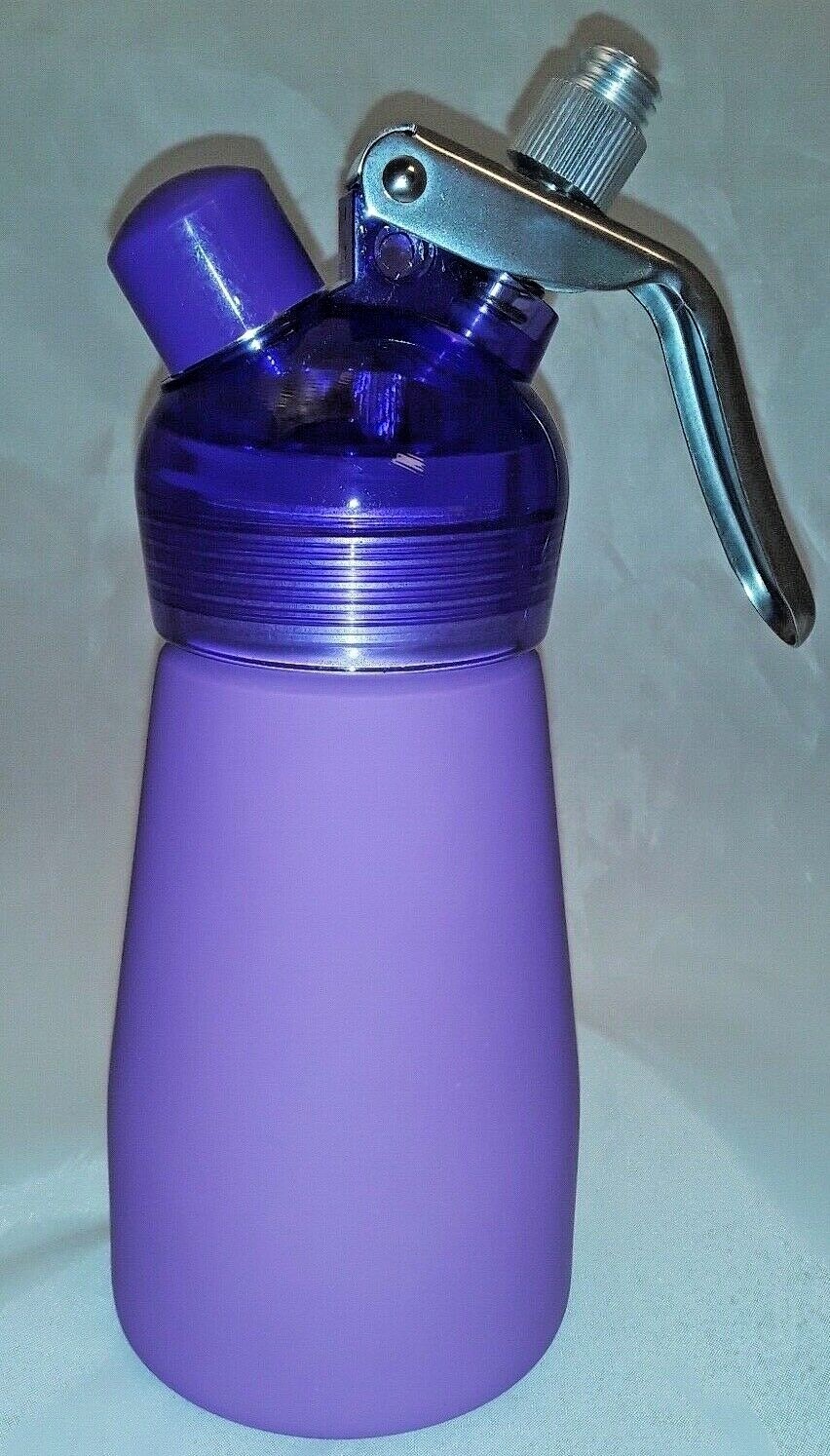 Whipped Cream Dispenser Whipper canister 1/ 2 pt (.25L) suede feel New PURPLE