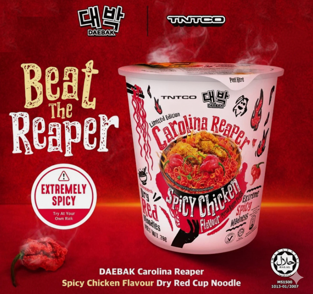 World’s Hottest Ramen!!! Daebak Carolina Reaper Spicy Chicken Instant Noodles
