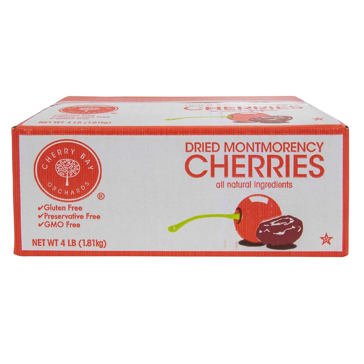 USA Grown Dried Montmorency Tart Cherries 4 lb Box