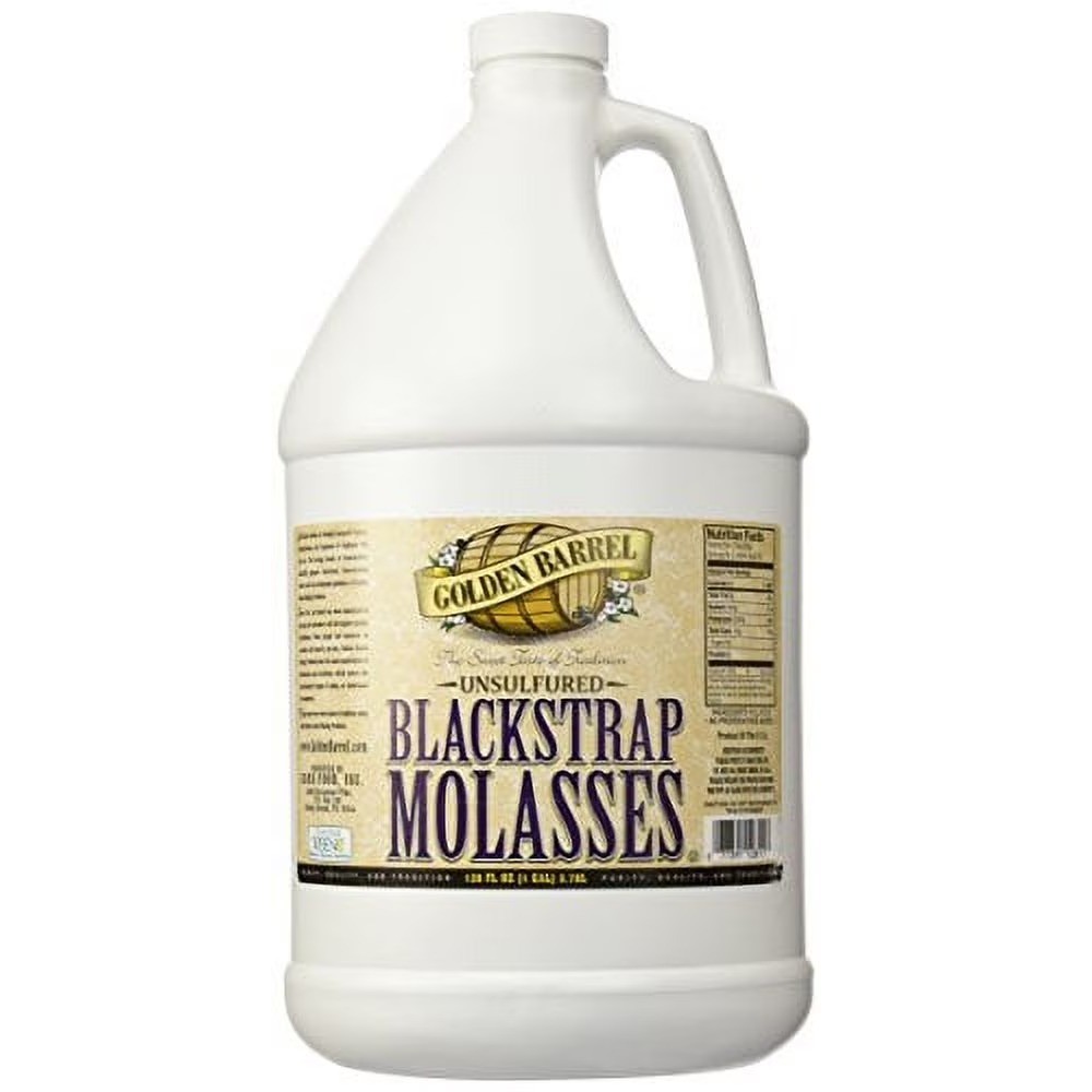 Unsulfured Blackstrap Molasses 128 Fl Oz Bulk Jug Natural Sweetener