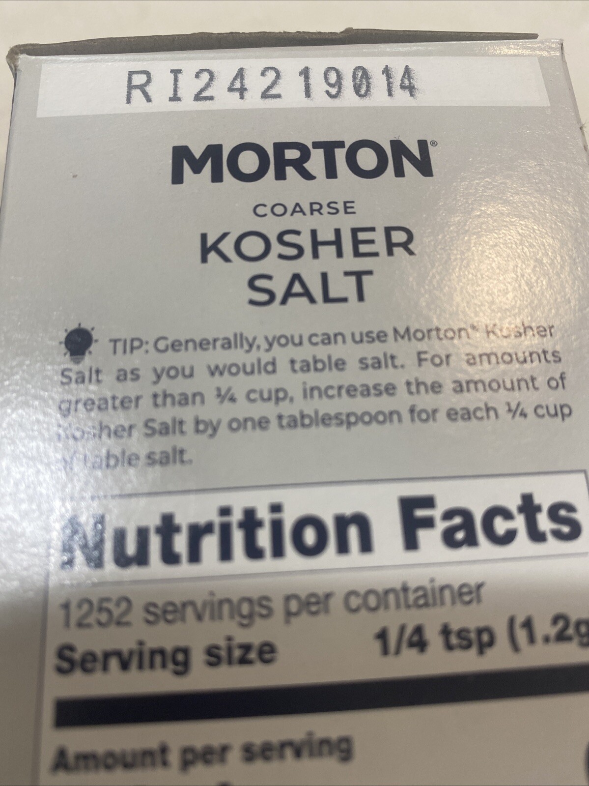 Morton Coarse Kosher Salt – For Everyday Cooking, Grilling, 3lb 5oz