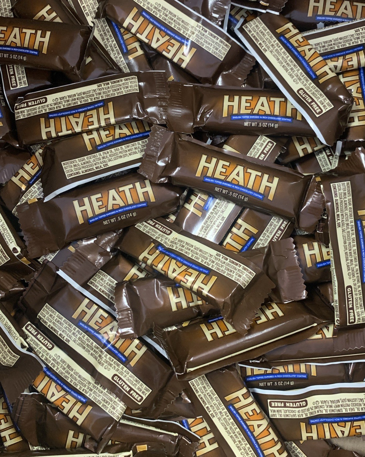 HEATH Milk Chocolate English Candy Bars, FUN SIZE IN 2 POUNDS BAG – Snack Size