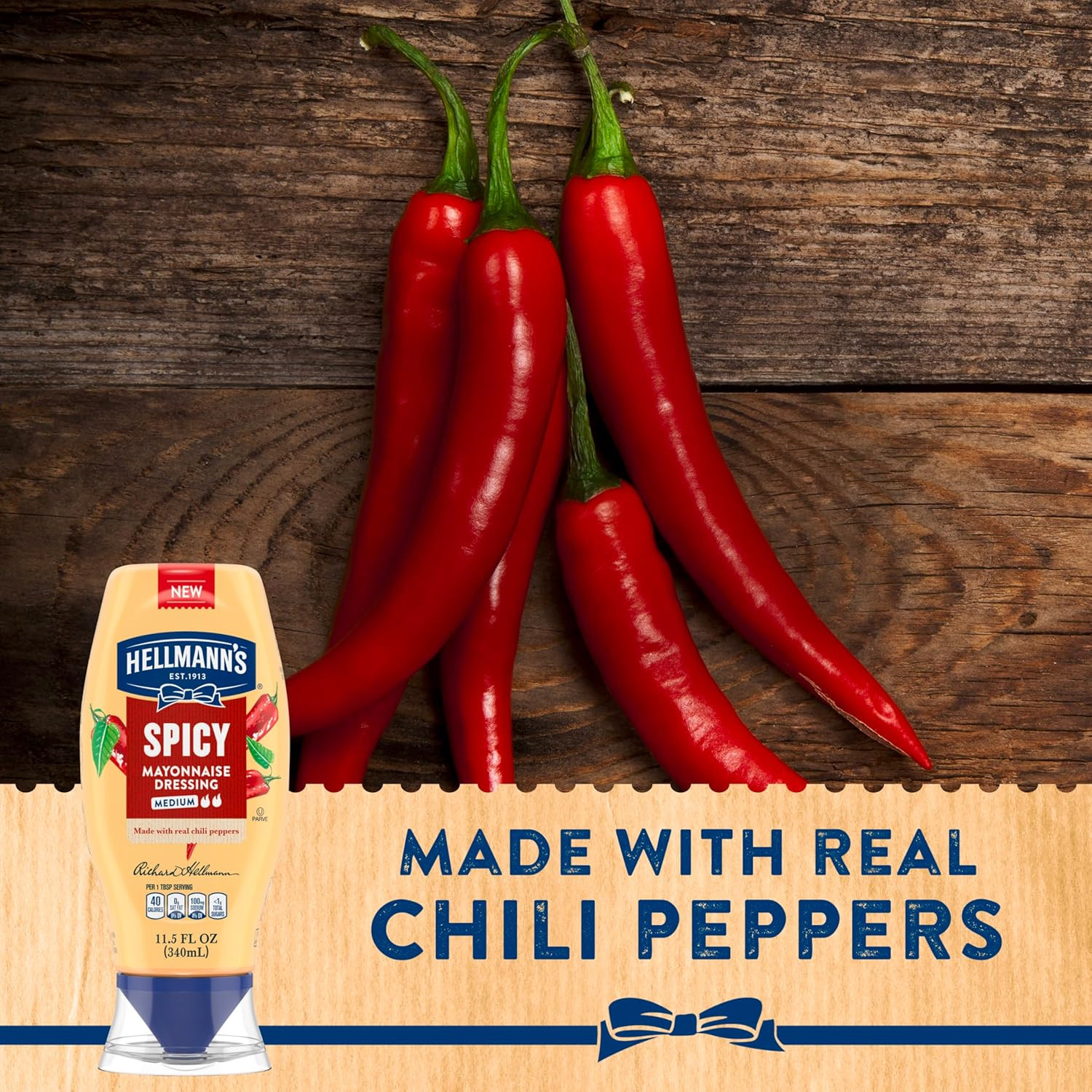 Spicy Mayonnaise Dressing Squeeze Bottle For a Rich, Creamy Condiment Made with