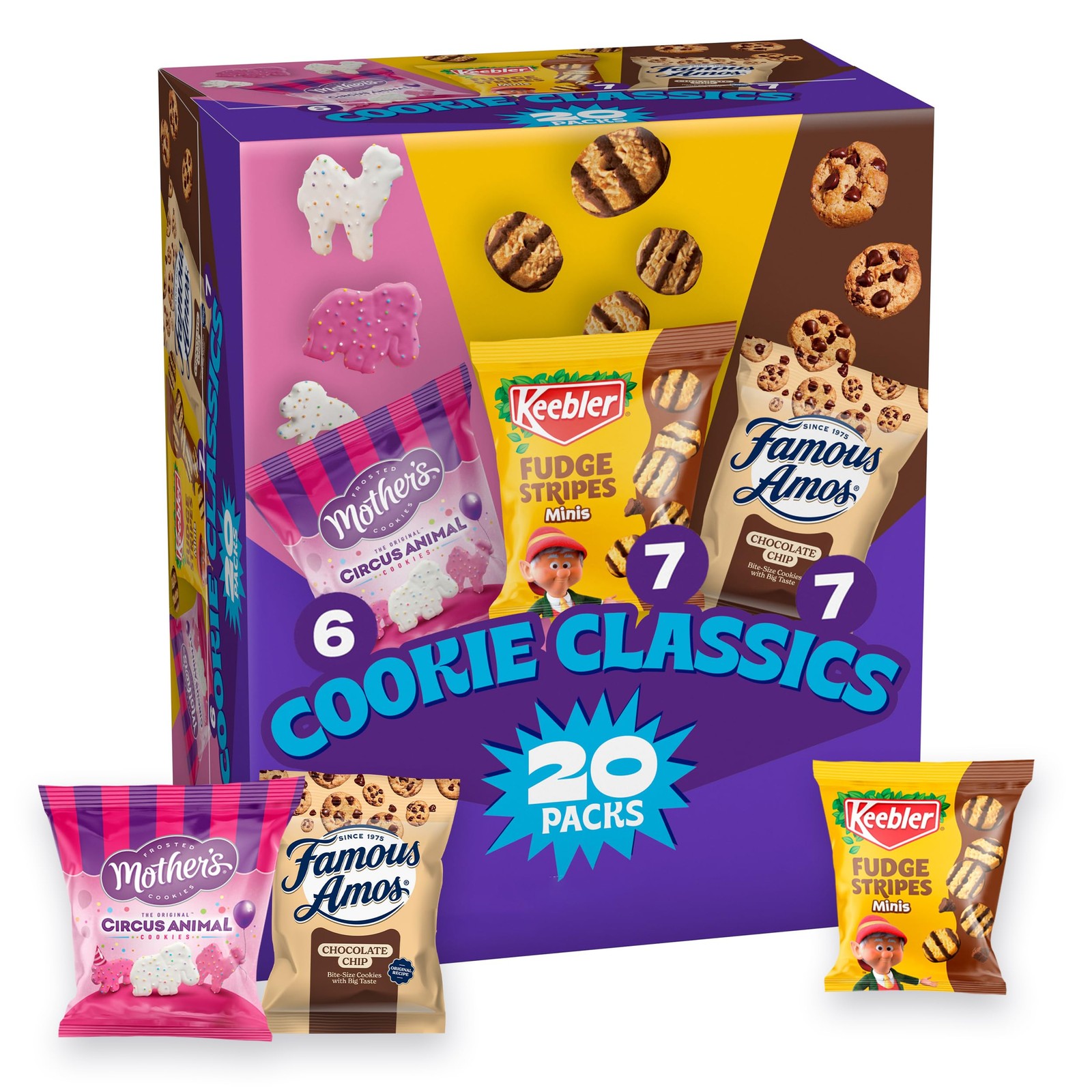 Assorted Cookie Classics Variety Pack – Mother’s Circus, Fudge Stripes & Famo…