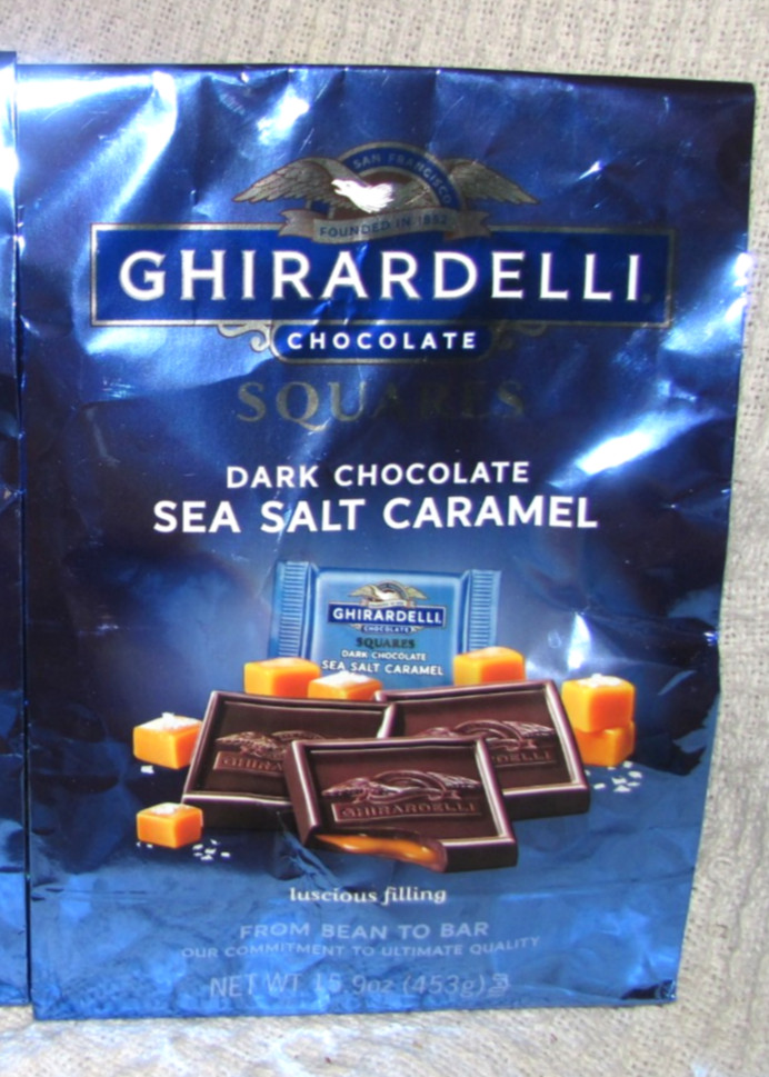 Ghirardelli Squares Dark Chocolate Sea Salt Caramel – 15.9 oz