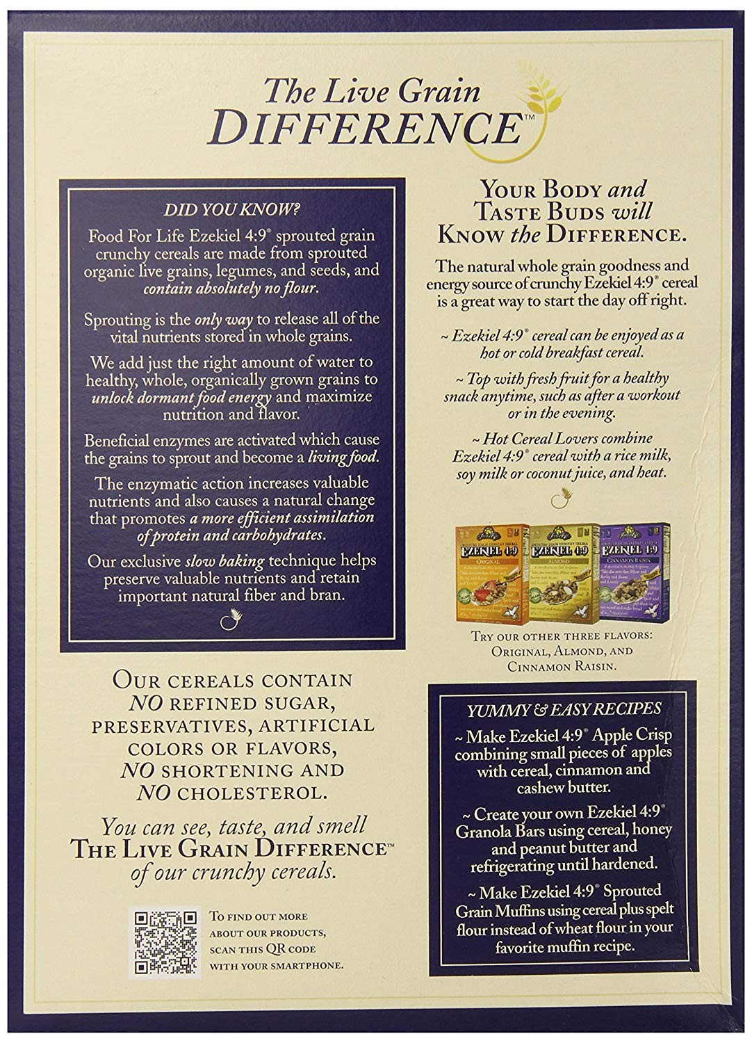 Food For Life Ezekiel 4:9 Sprouted Grain Cereal, Golden Flax,16 Oz