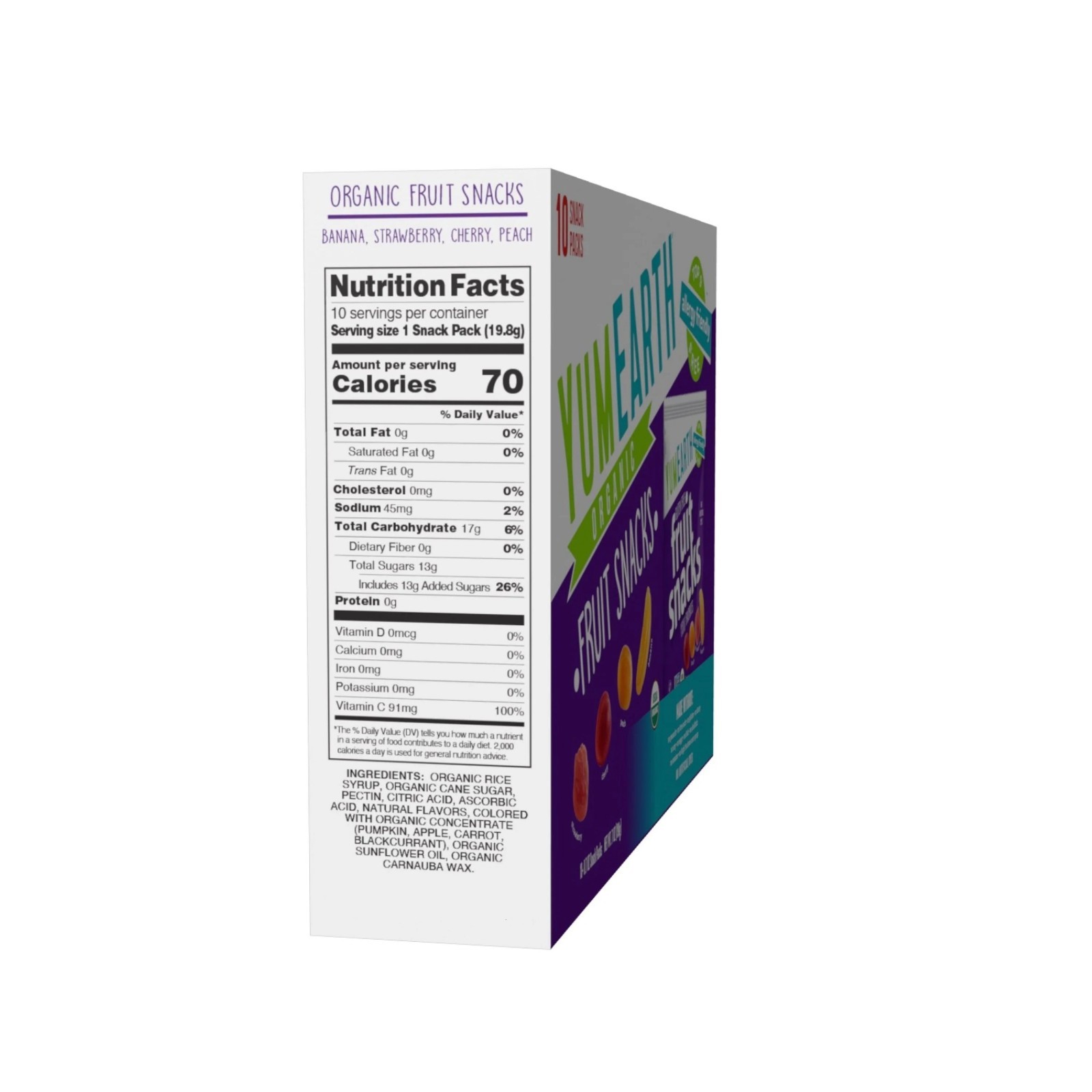 YumEarth Organic Fruit Snacks, Gluten-Free (10-count box)