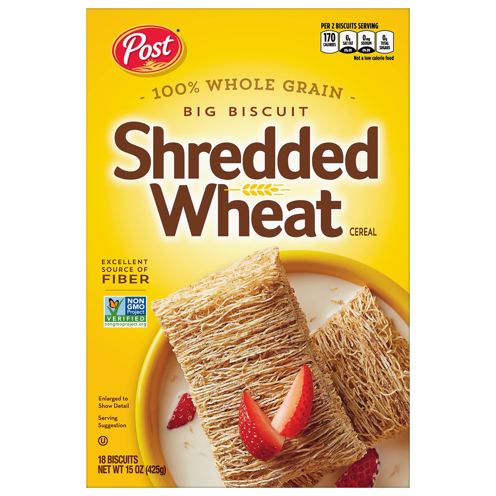 Shredded Wheat Big Biscuit, Whole Grain, Non-GMO, Heart Healthy Breakfast Cer…