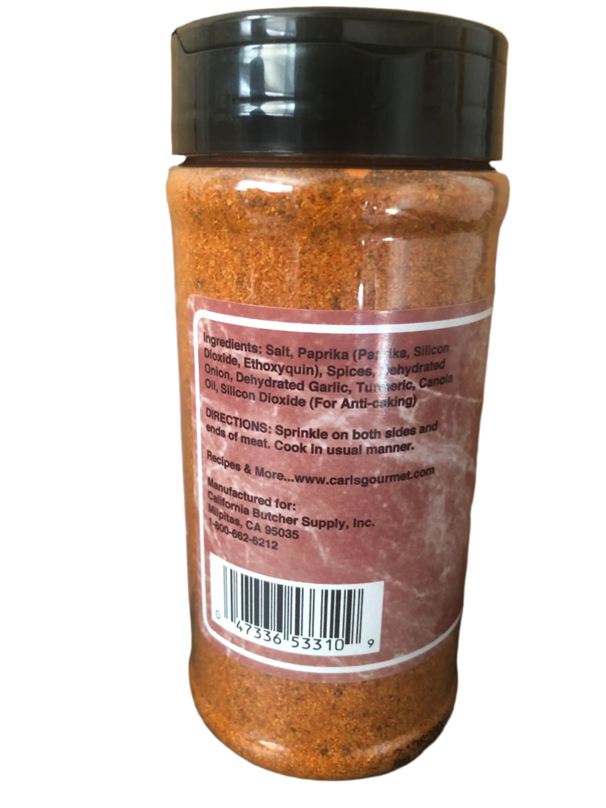 Carl’s Gourmet All Natural Ol’ Western BBQ Spice Seasoning & Meat Rub – 12 oz