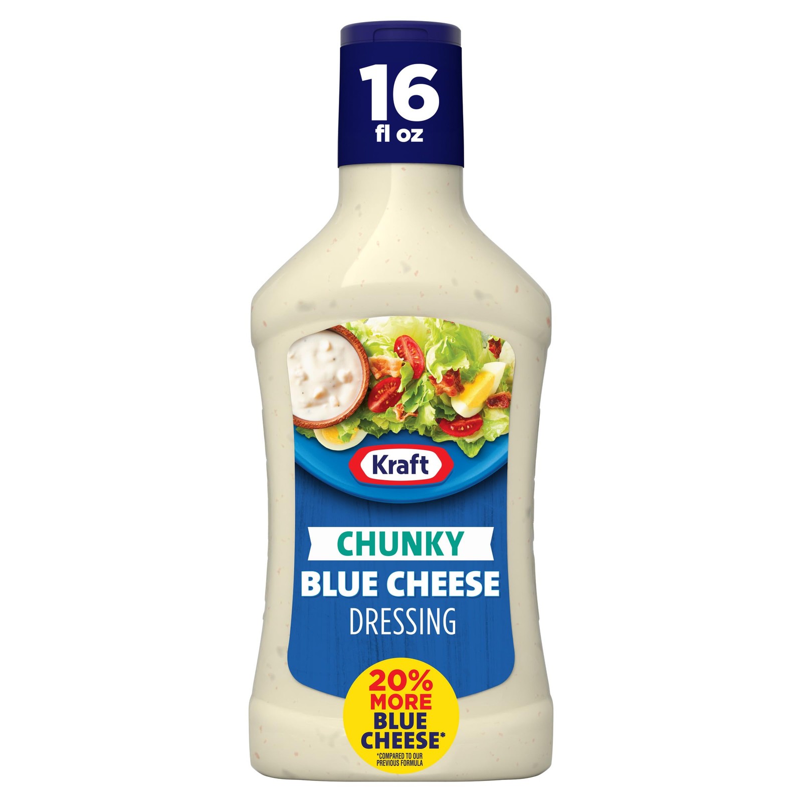 Kraft Dressing, 1 Bottle, for Salads and Dipping, Chunky 16 Fl Oz (Pack of 1)