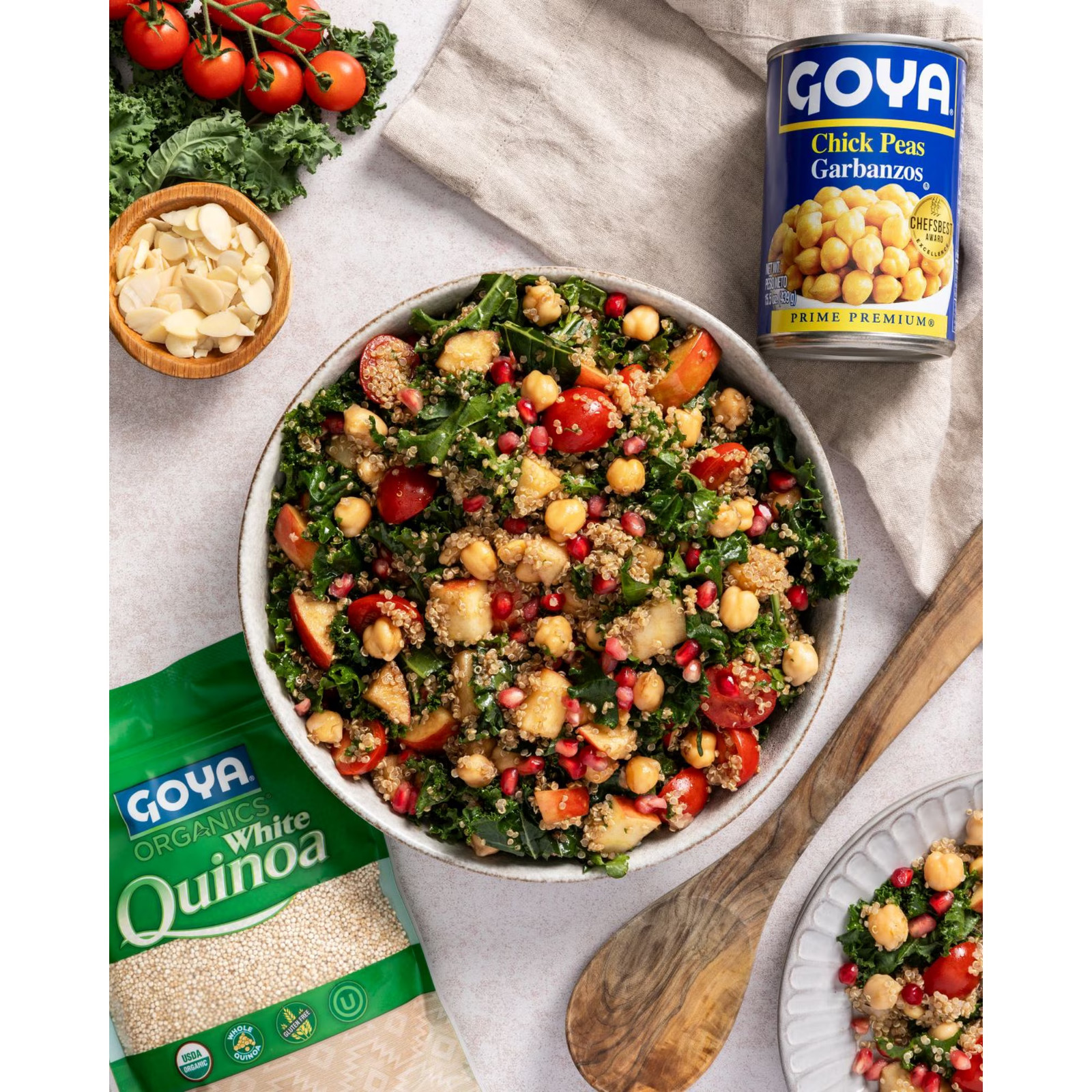 (6 pack) GOYA Chick Peas (Garbanzo Beans) 15.5 oz Can..