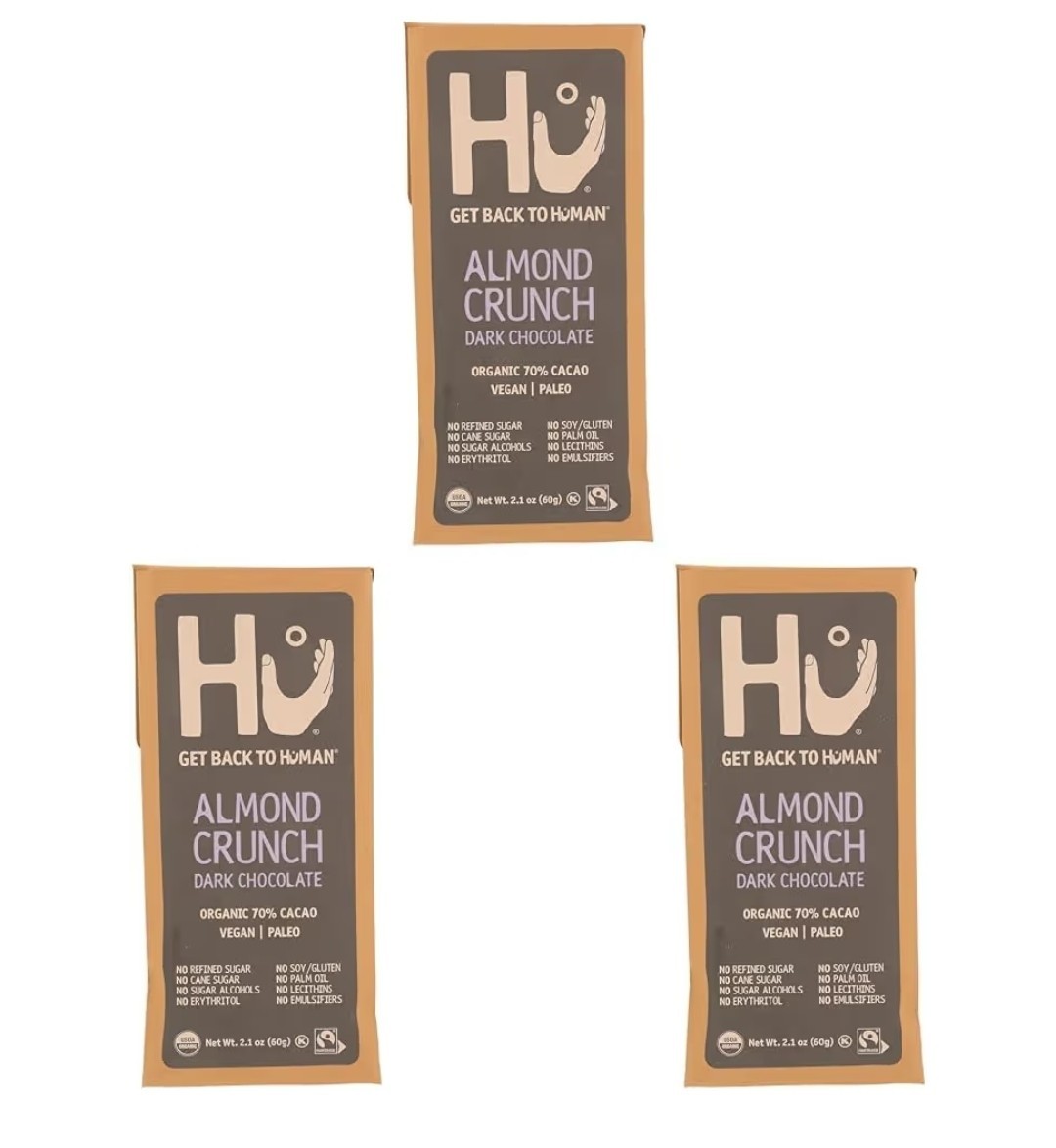 Hu Bar Choc Almond Crunch 2.1 OZ (Pack of 3)