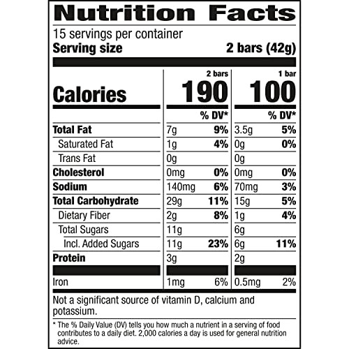Nature Valley Crunchy Granola Bars, Oats ‘n 15 Count (Pack of 1), Green
