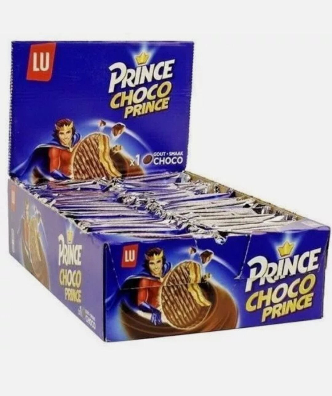 Lu Prince Choco Chocolate biscuits 40 pcs Box Made in Belgium–Free Shipping–