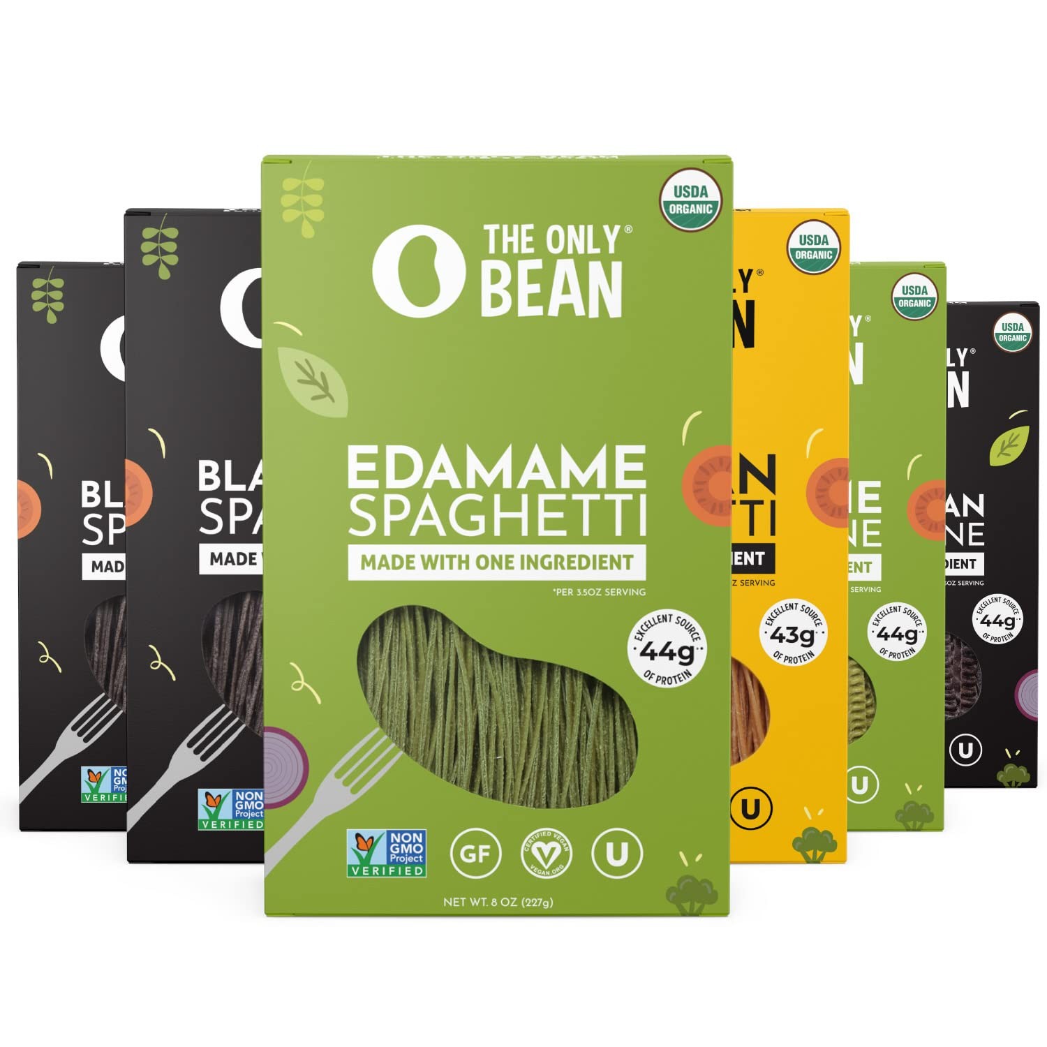 The Only Bean – Soy, Black Bean, and Edamame Spaghetti & Fettuccine – Gluten Fre