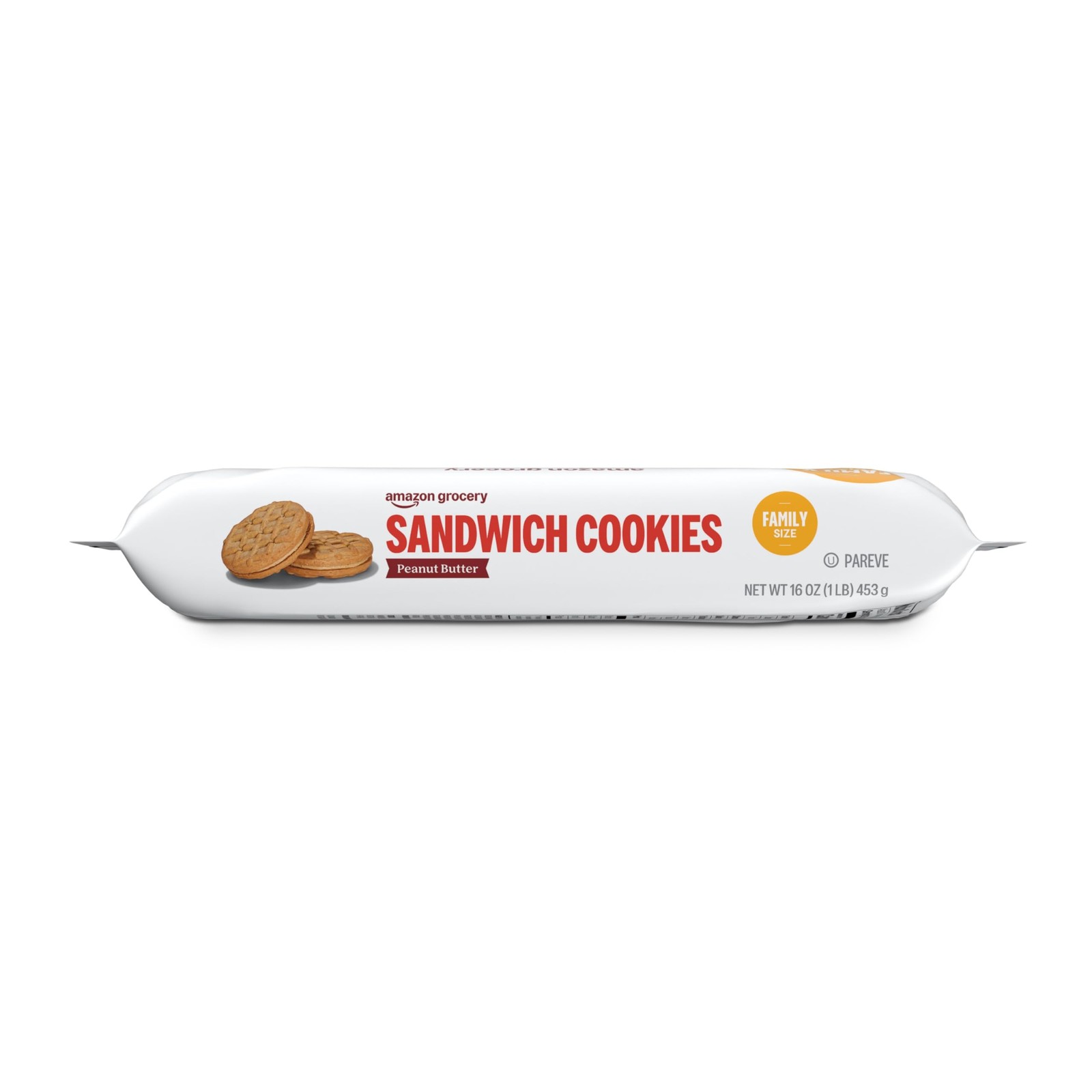Amazon Grocery, Peanut Butter Sandwich Cookies, 1 Lb 1 Pound (Pack of 1)