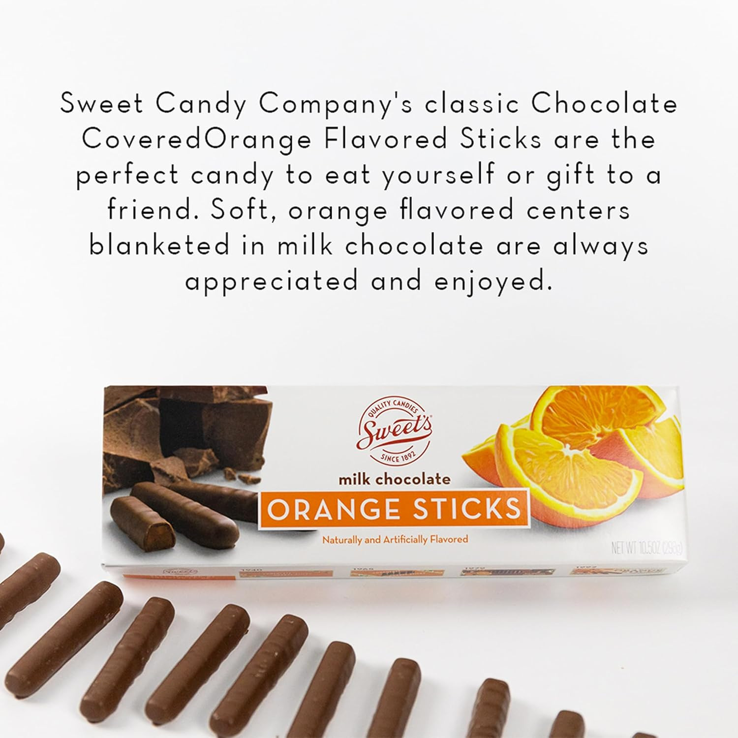 Milk Chocolate Orange Sticks – Gourmet Chocolate Covered Sticks, Chocolate Fruit