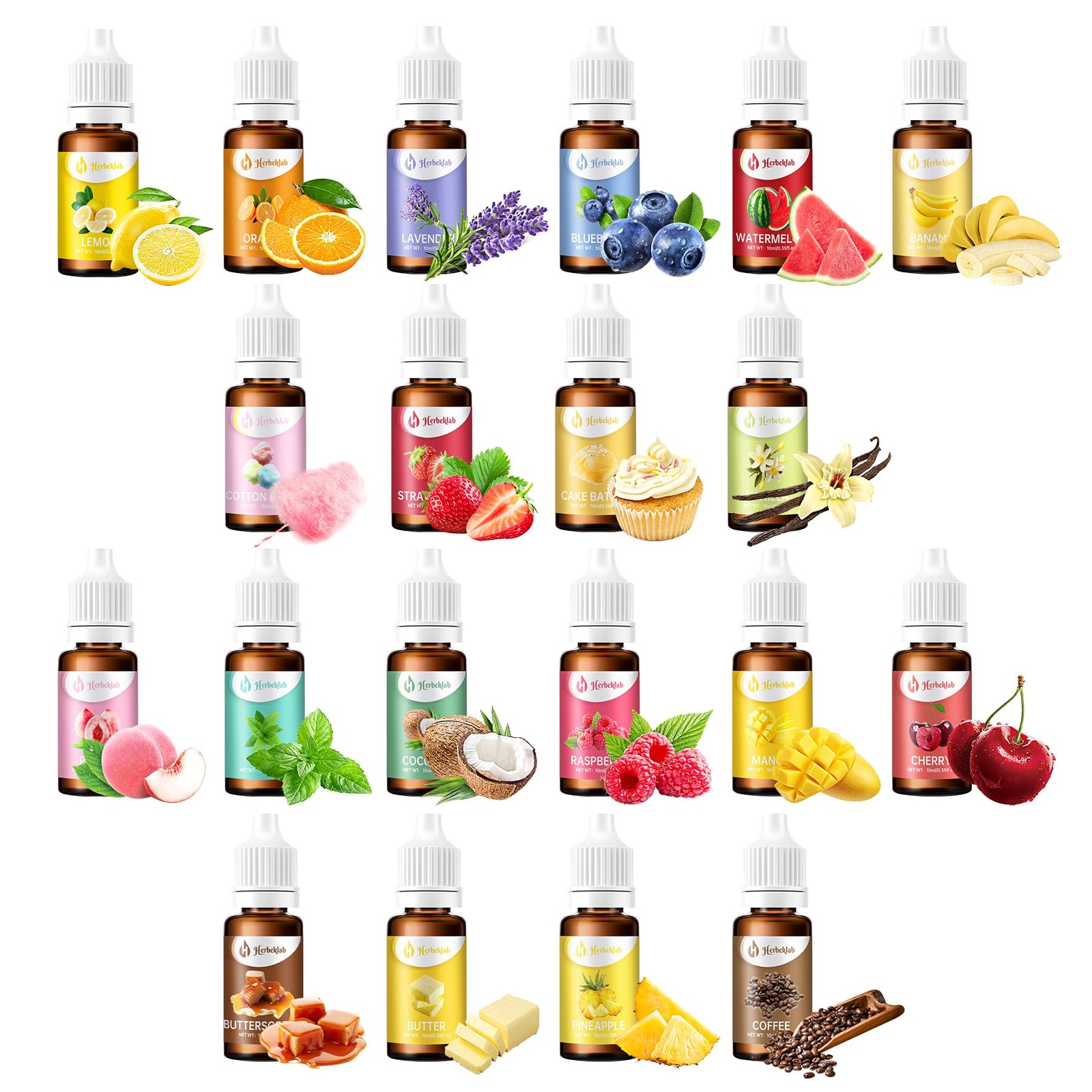 Food Flavoring Oil – Candy Flavoring for Candy Making 20 x 0.35 Fl Oz Concent…