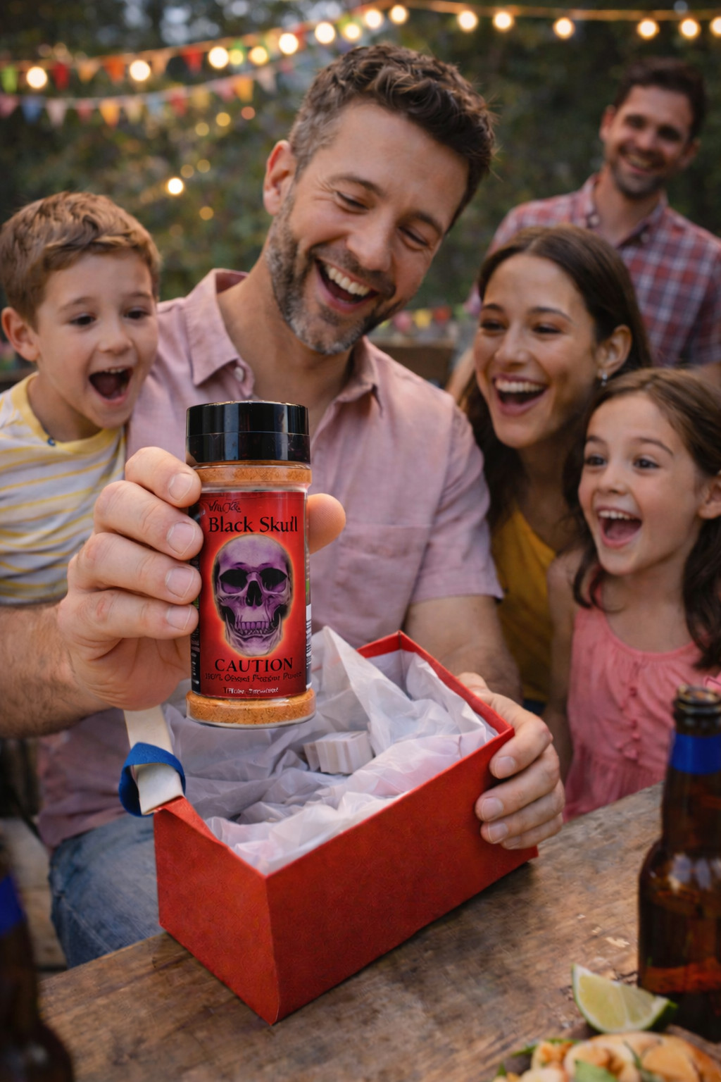 Smoked Ghost Pepper Powder Hot Spice Wicked Tickle Black Skull Chili Seasoning
