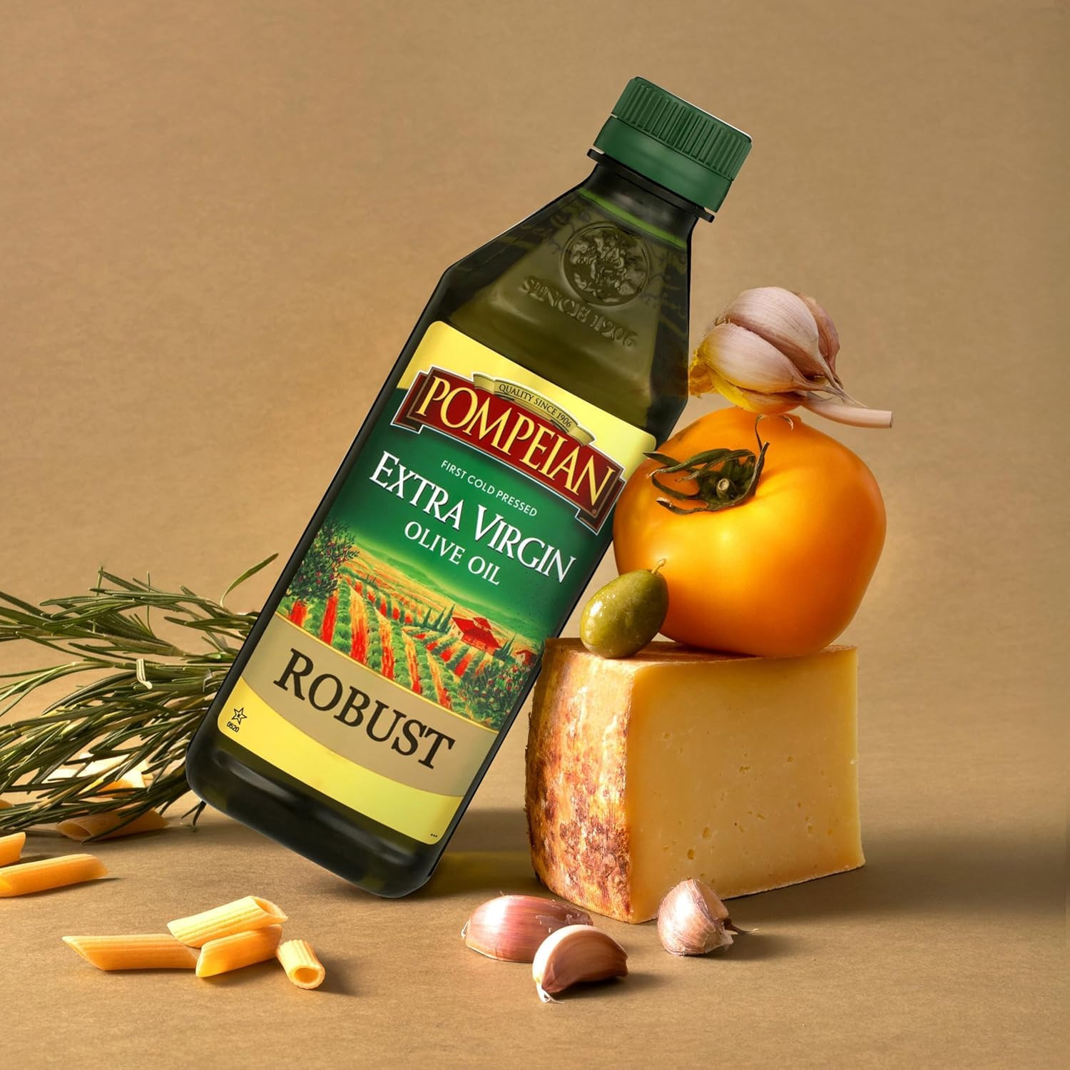 Robust Extra Virgin Olive Oil – 101 Fl Oz (3 L) First Cold Pressed Olive Oil for