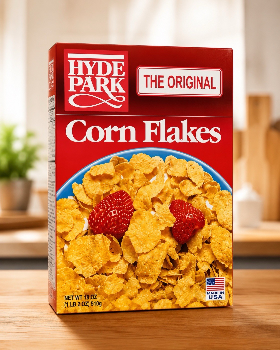 Hyde Park Corn Flakes Breakfast Cereal Flakes, 18 oz (510 g) pack 3