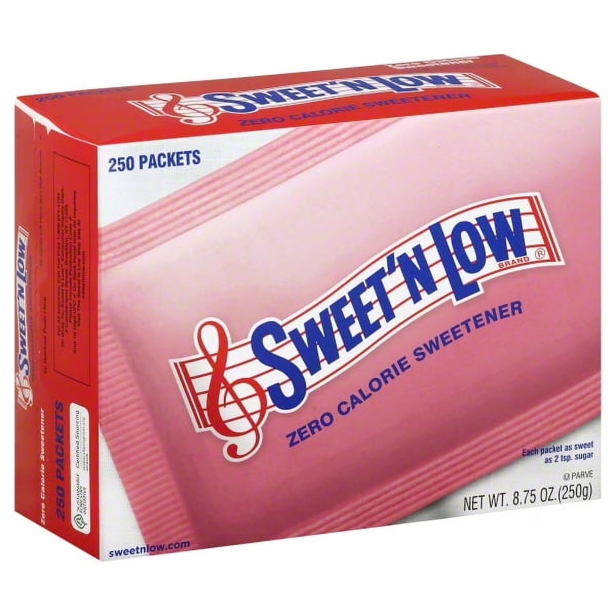 Sweet’N Low Zero Calorie Sweetener, 250 count, 8.8 oz.