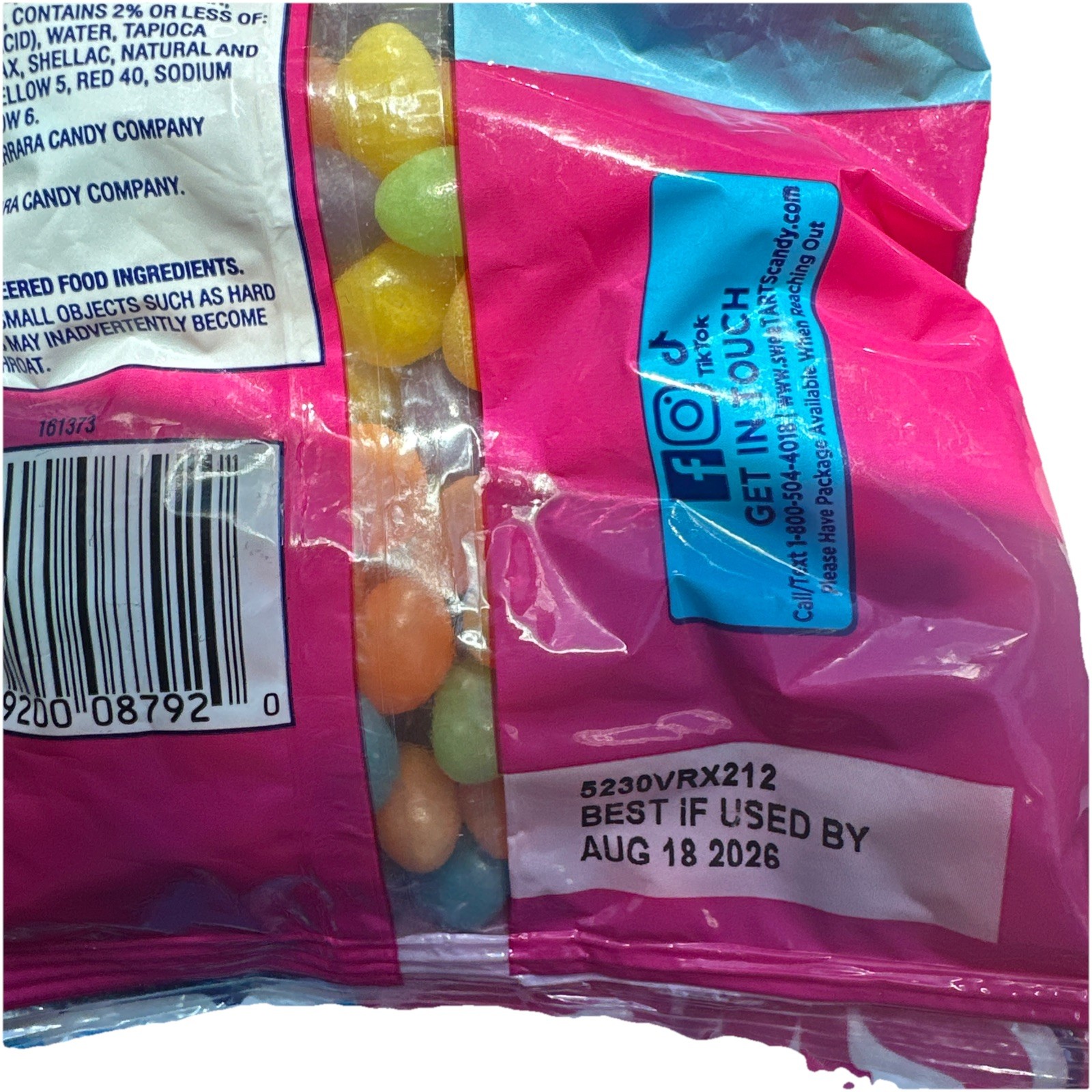Lot Of 3 Bags SweeTarts JELLY BEANS Chewy Assorted Fruit Candies 12 oz Exp 8/26