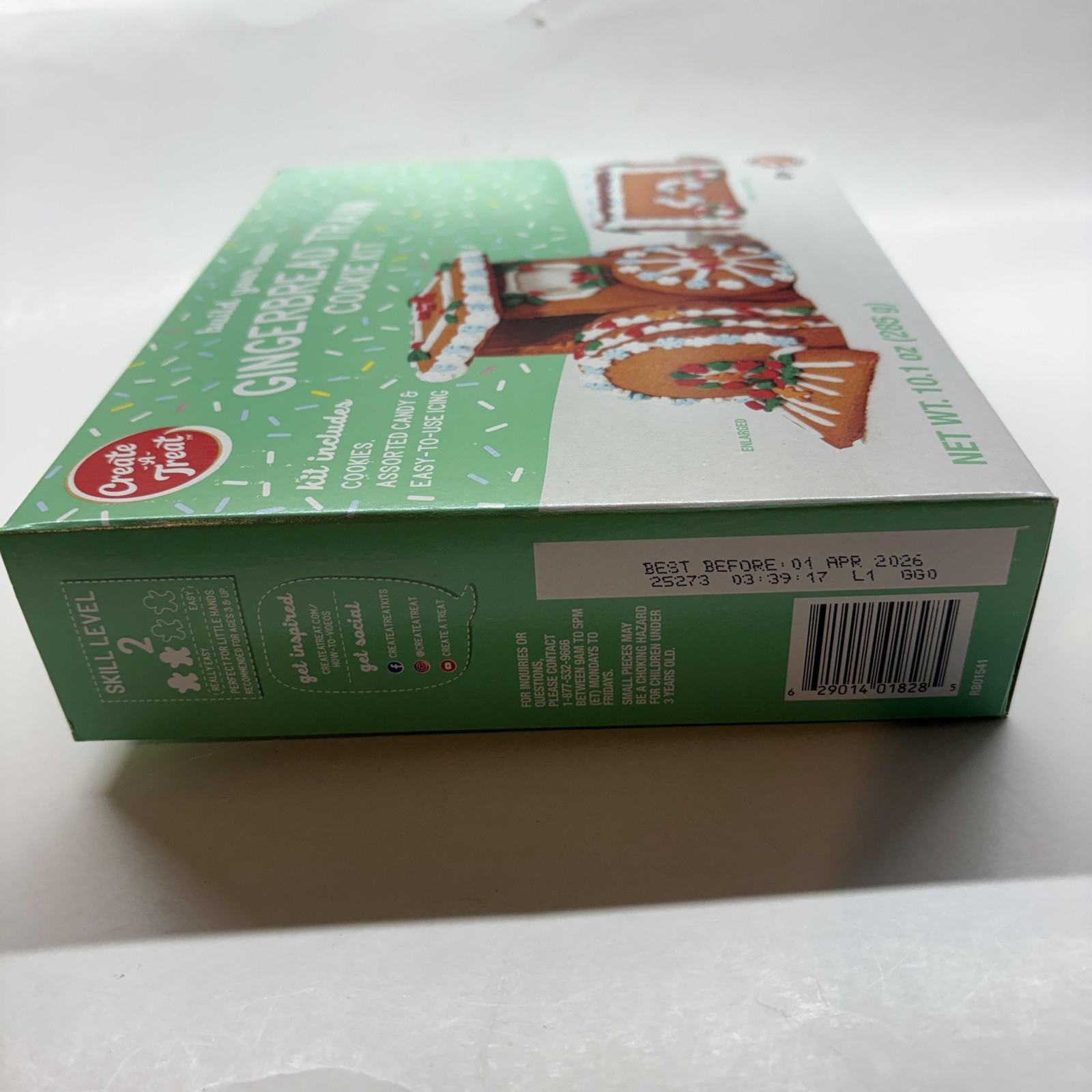 Create A Treat Gingerbread Train Cookie Kit 10.1oz Nut Free Peanut Free Exp 2026