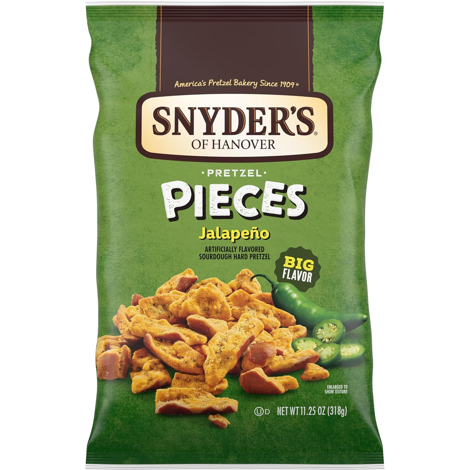 Jalapeño Flavored Pretzel Pieces, 11.25 Oz