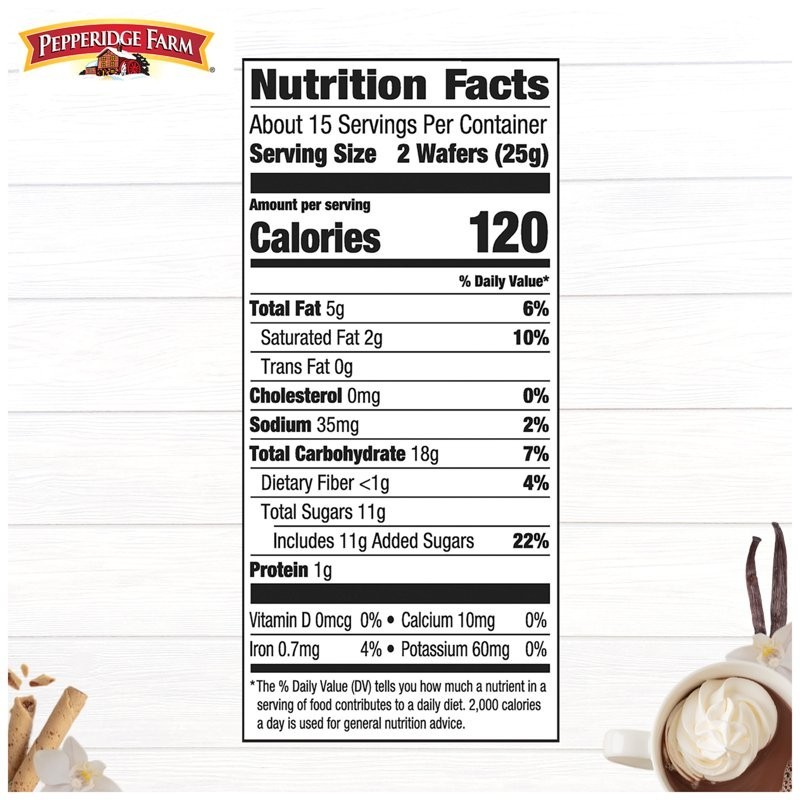 Pepperidge Farm Pirouette Cookies, French Vanilla Crème Filled Wafers, 13.5 oz