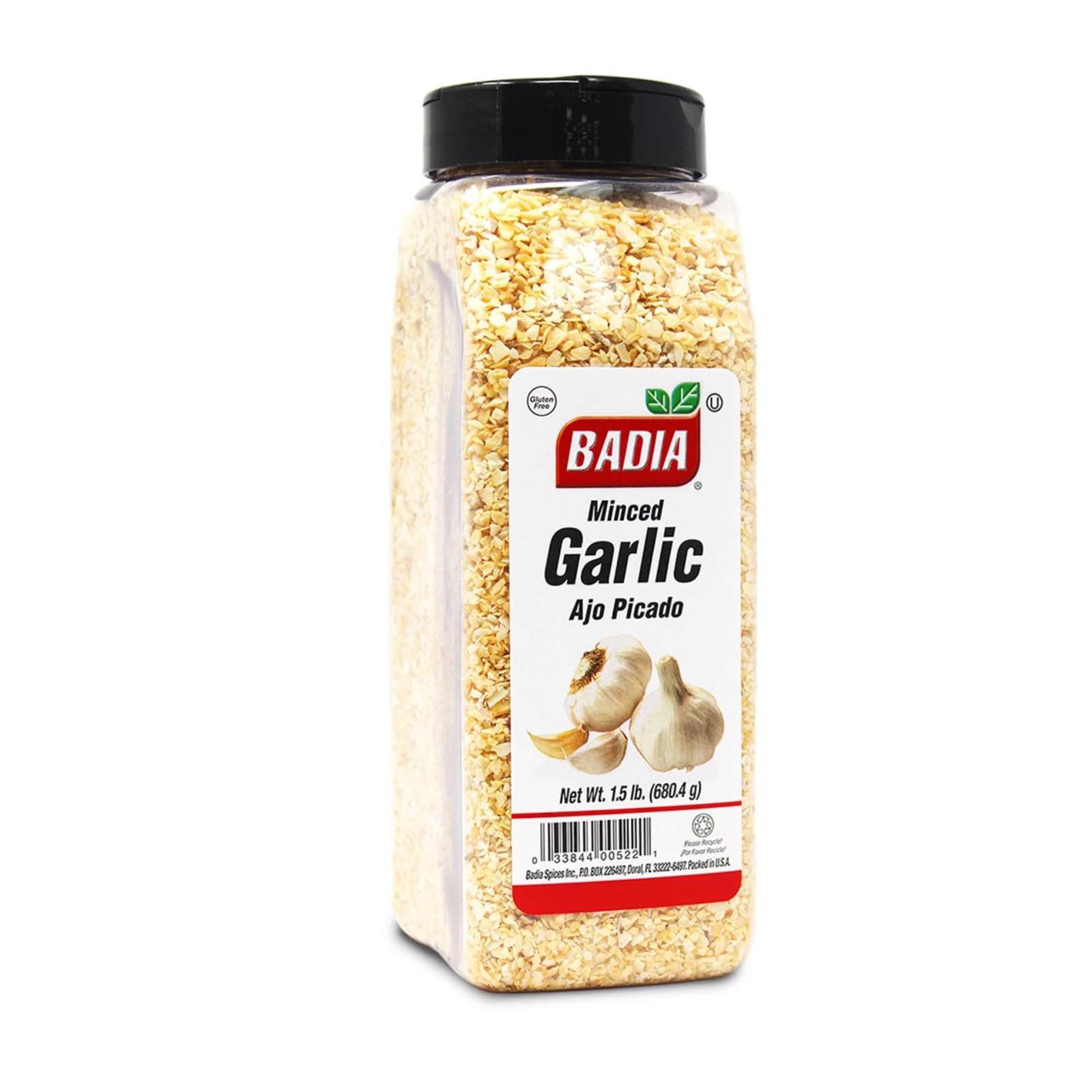 Minced Garlic Seasoning Dehydrated All Natural Non GMO Bulk 1.5 lb