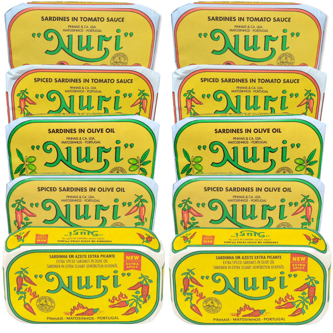Nuri Sardines Variety 10 Pk – 5 different flavors