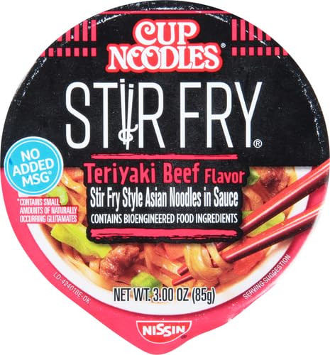 Cup Noodles Stir Fry Teriyaki Beef 3 Fl Oz Microwaveable Asian Noodles