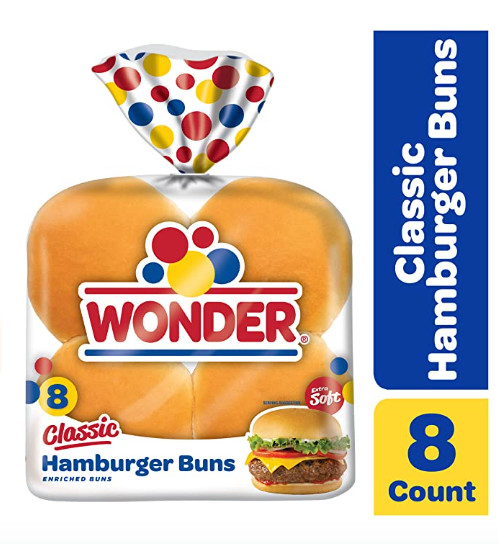 Wonder Bread Classic Hamburger Buns – 15 oz Package