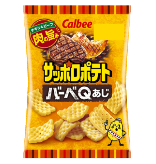 Japan BBQ Flavored Snack Calbee Sapporo Potato BBQ Flavor 24 g × 24 bags