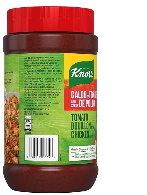 Knorr Granulated Tomato Bouillon with Chicken Flavor 32 oz( Pack of 16 )~07/2027