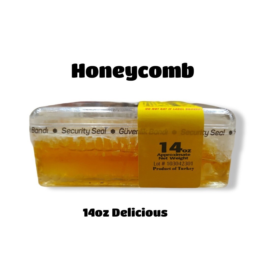 PREMIUM HONEY RAW GALLBERRY COMB 12oz 100% PURE UNFILTERED USA HONEYCOMB