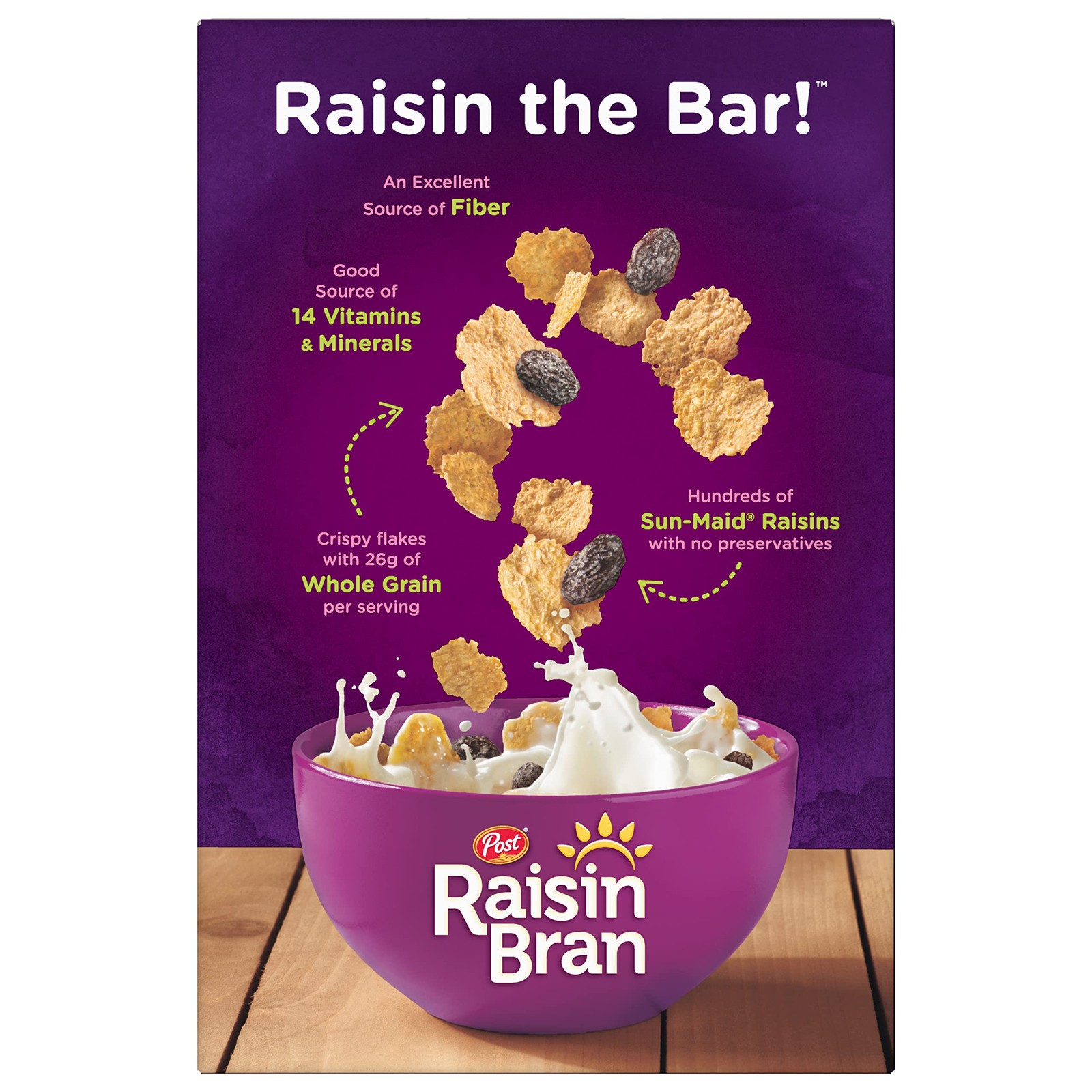 Cereal Made with Wheat and Bran Flakes with Sun-Maid Raisins 16.6 OZ Box
