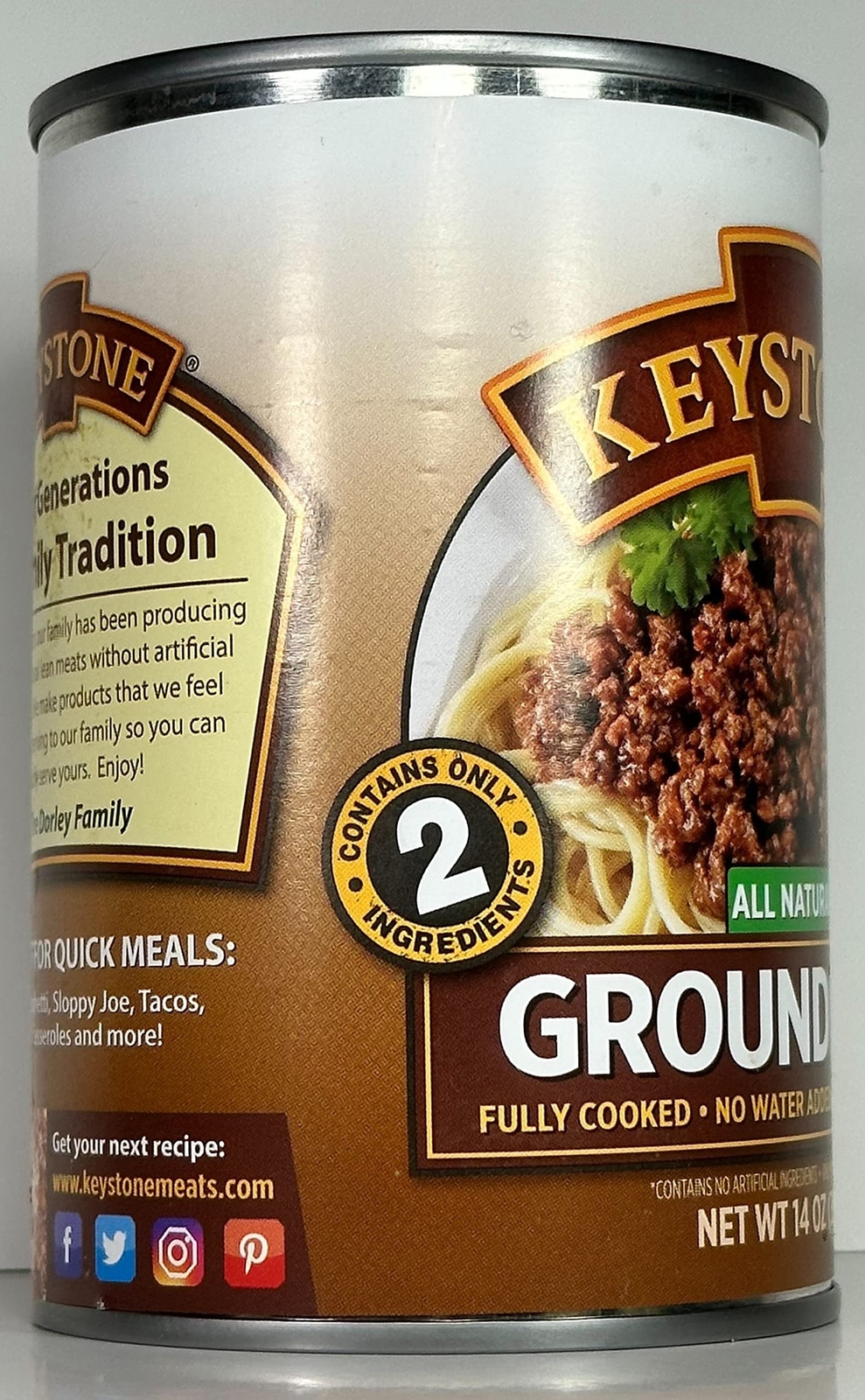 6 Canned Ground Beef 🇺🇸 USA Made Keystone Meat 14 Oz Ex 10/2029 Emergency Food