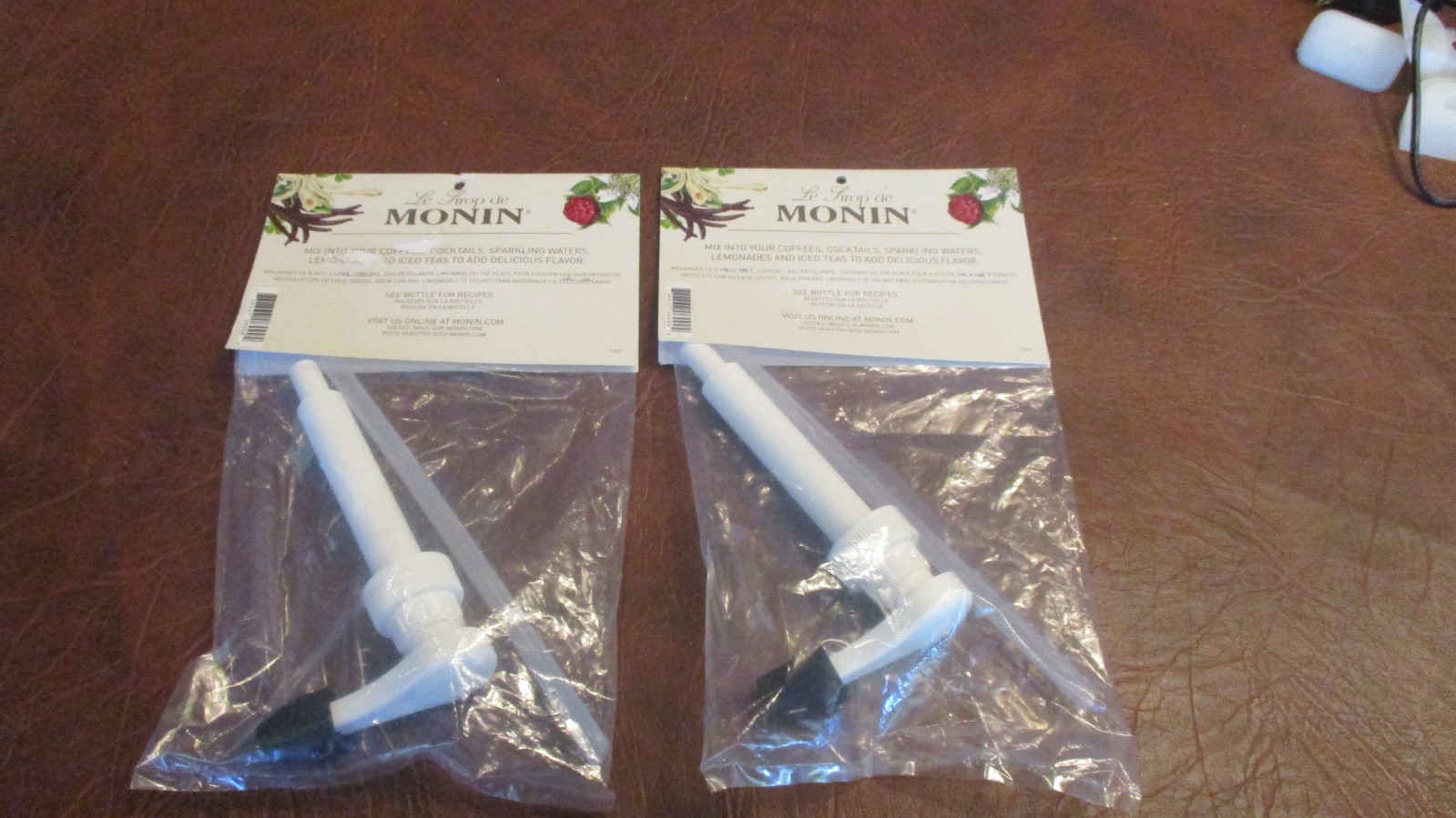 New Monin 1L Syrup Pump white Pumps pump lot of 2 Factory Sealed