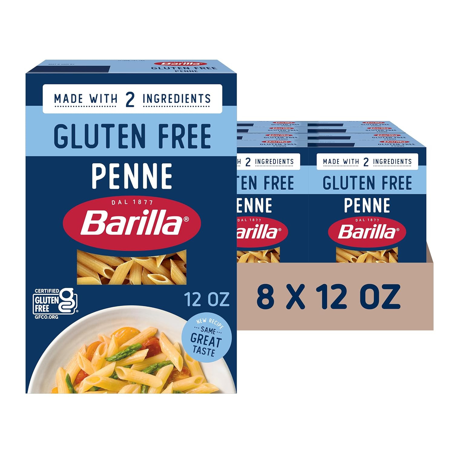 Gluten Free Elbows Pasta, 12 Ounce (8 Boxes) – Non-Gmo Gluten Free Pasta Made wi