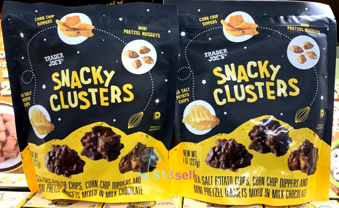 2 Packs Trader Joe’s Snacky Clusters 8 oz Each Pack, Total 16 oz