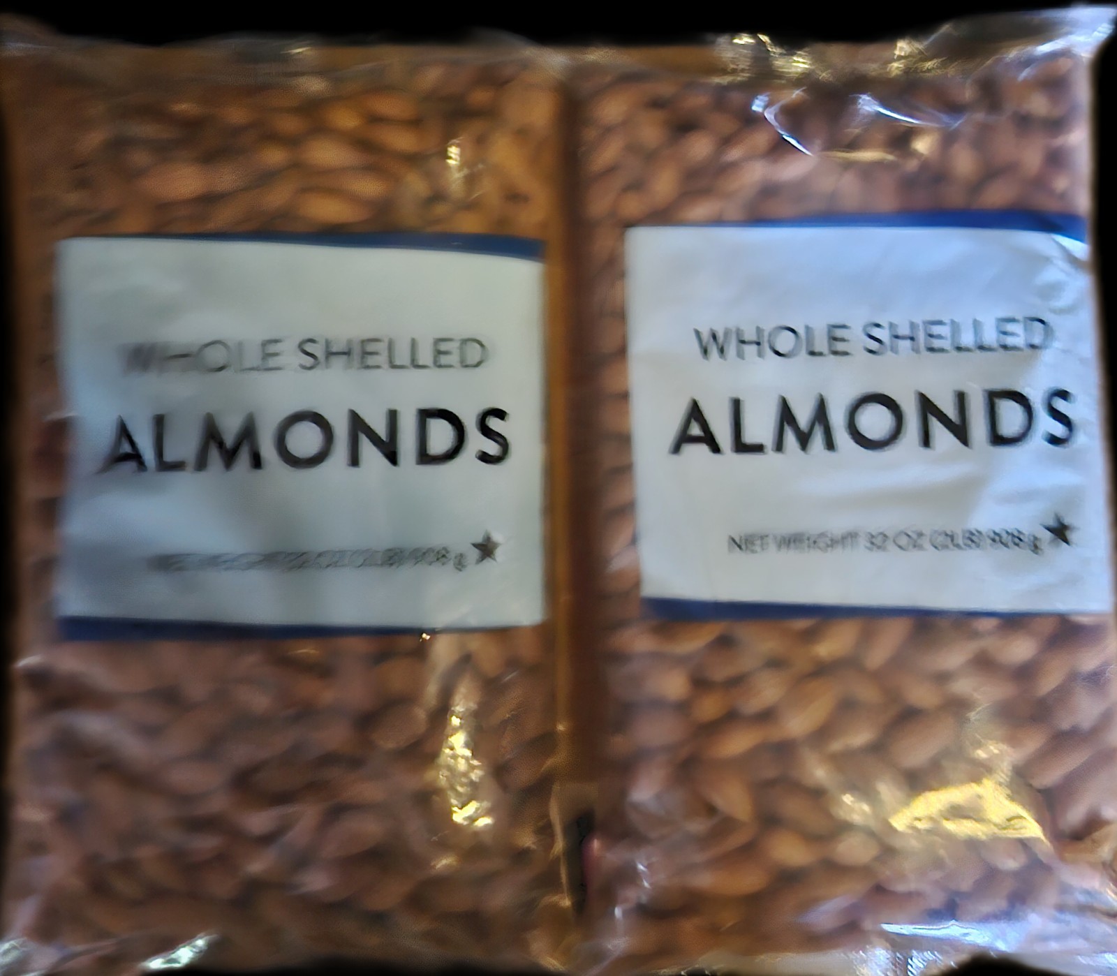 2X2LB ALMONDS WHOLE FRESH NUTS 4 LBS TOTAL BEST BY DATE: 2027 FREE SHIPPING USA
