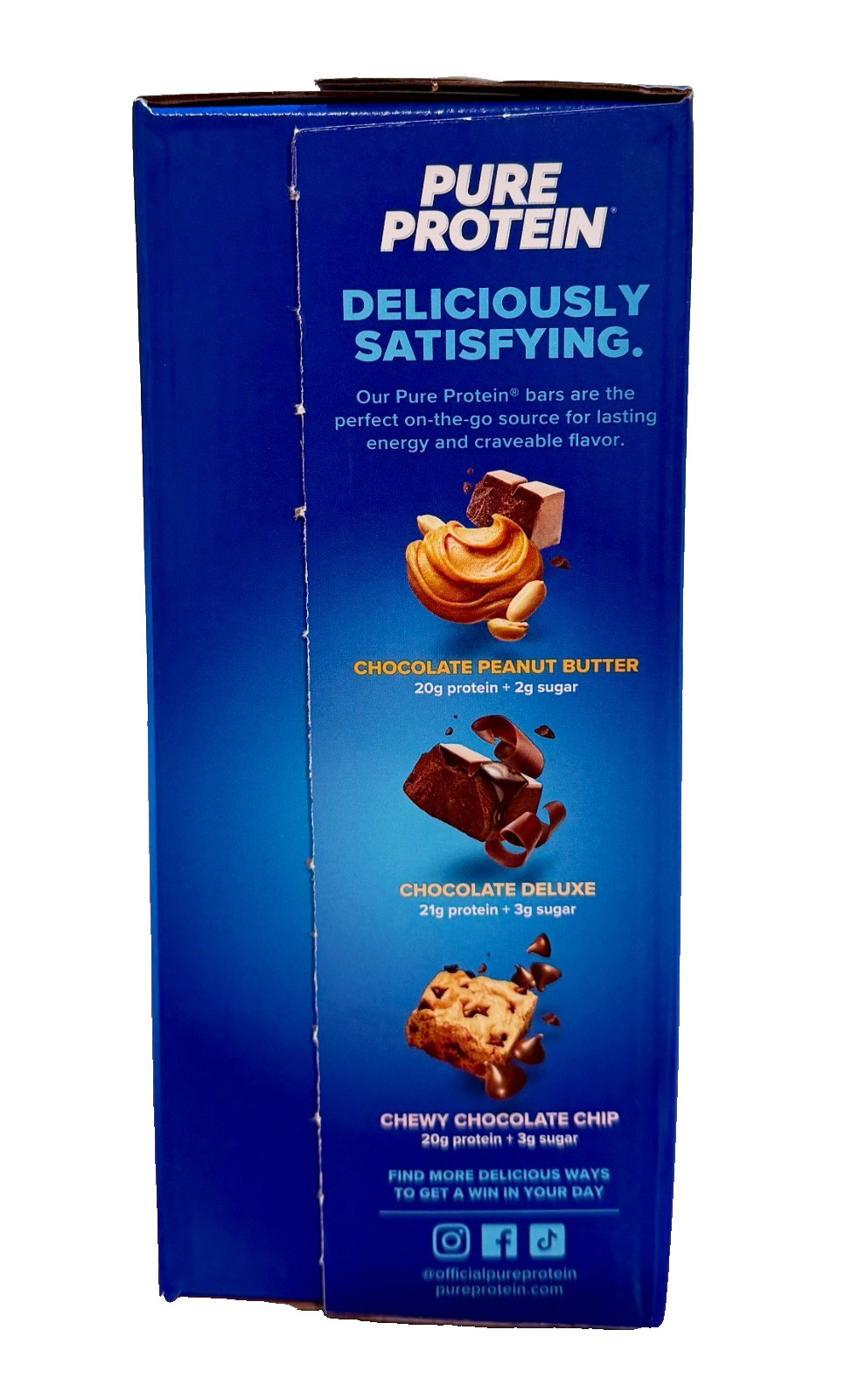 2-PACK Pure Protein Variety Pack 23 Bars Chocolate, Chocolate Chip & Peanut