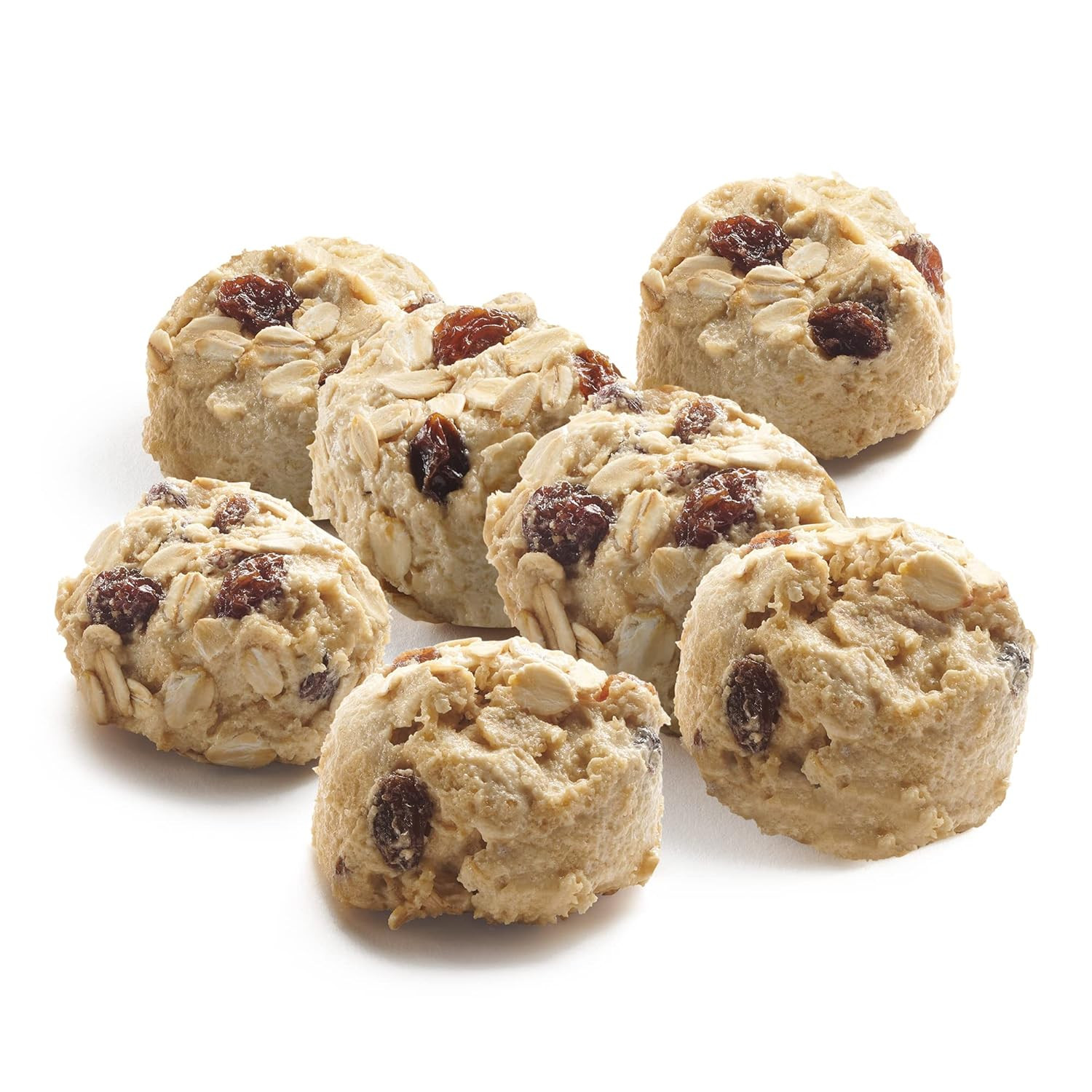 Preformed Frozen Cookie Dough – Oatmeal Raisin, Ready-To-Bake Cookies, 80 Count