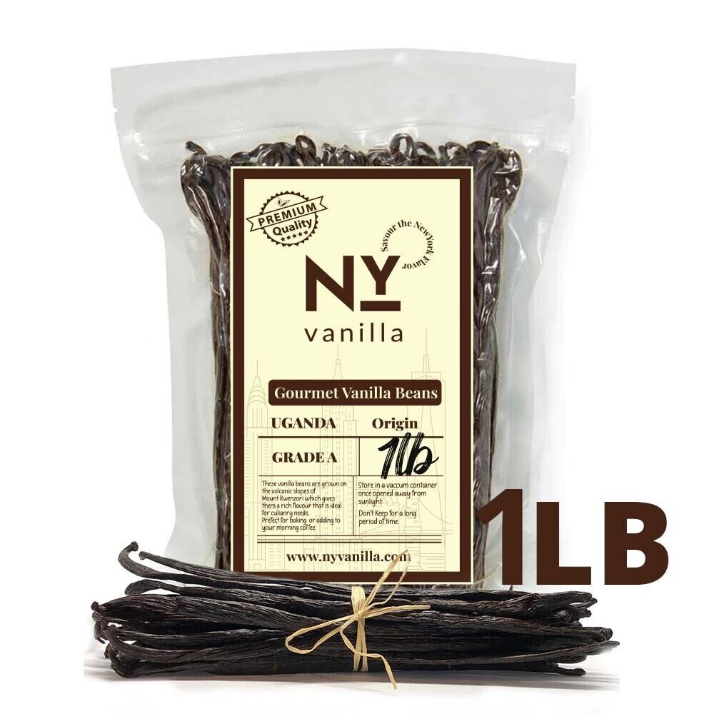 1Lb. Whole Vanilla Beans Grade A – Bulk Vanilla Bean For Making Vanilla Extract