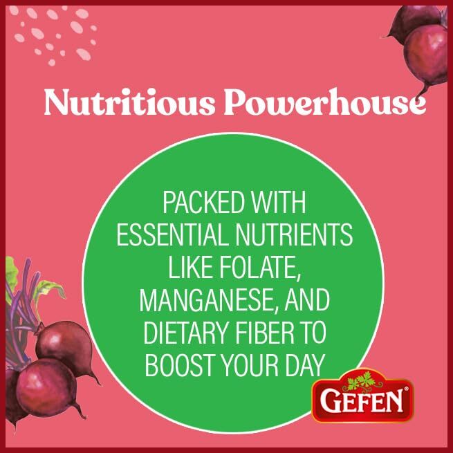 Gefen Organic Whole Cooked Beets 3 Pack 1.1 Pound Ready to Eat Non GMO