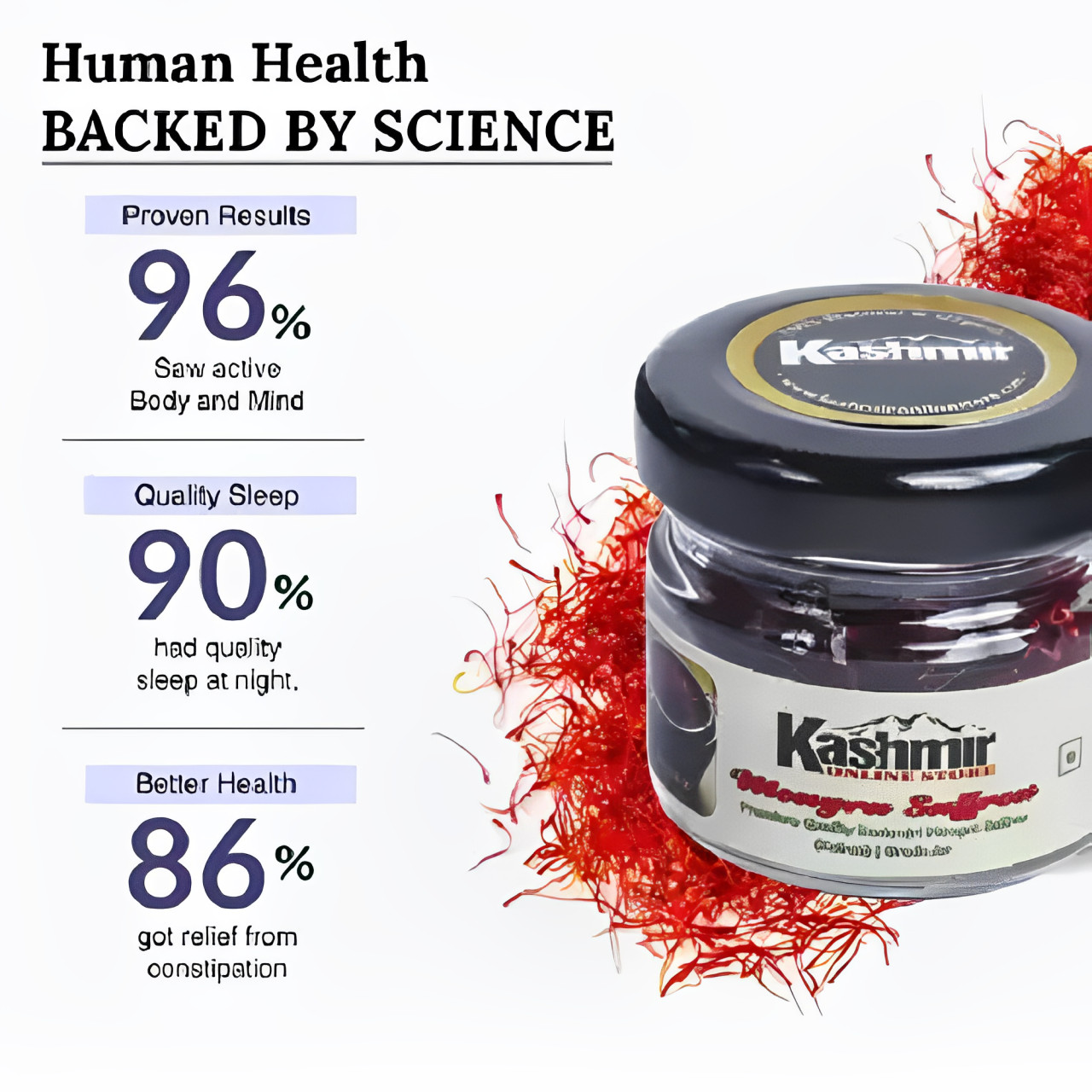 A+ Grade Kashmiri Saffron 3g | Premium Red Kesar Threads | Pure & Natural Spice.