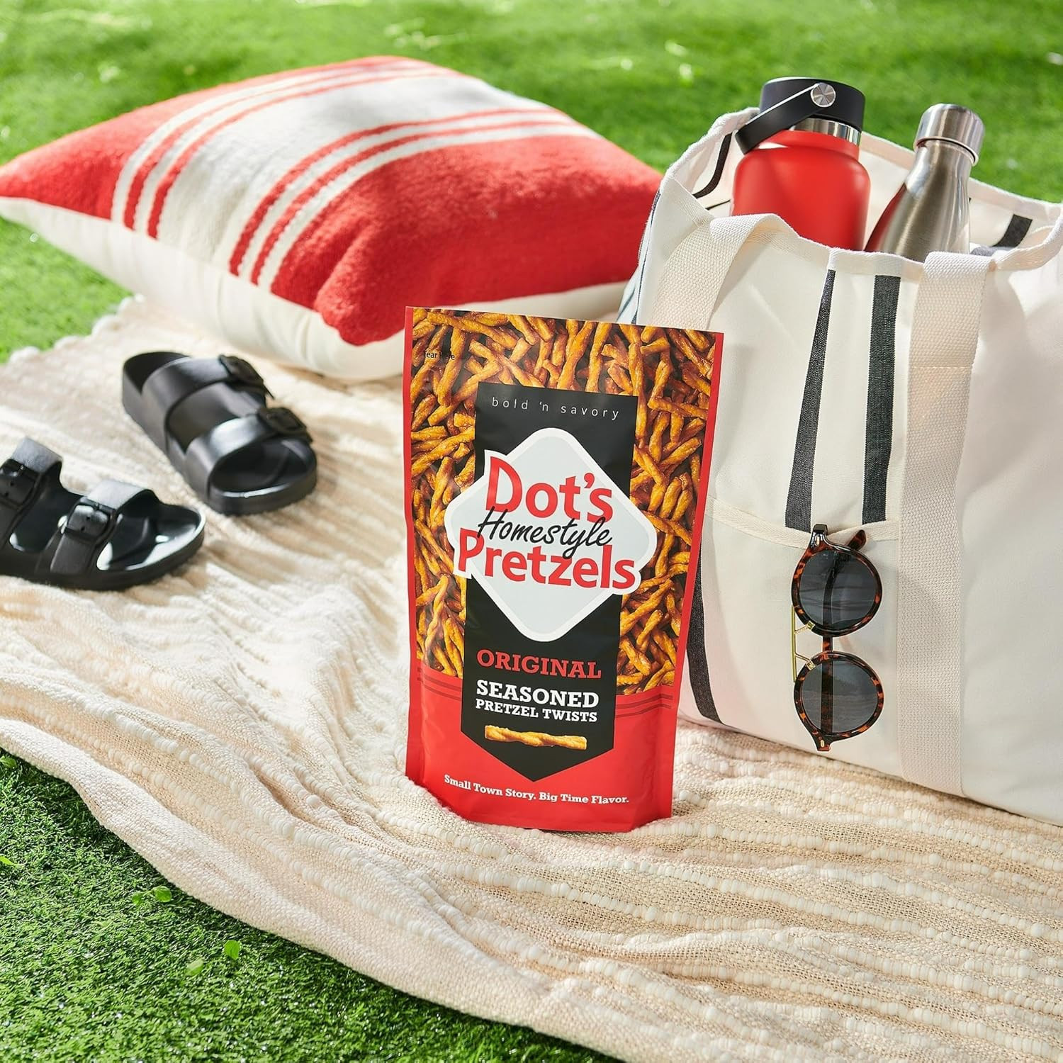 Dot’S Pretzels Original Seasoned Pretzel Twist Snack, 16Oz Grocery Sized Bag